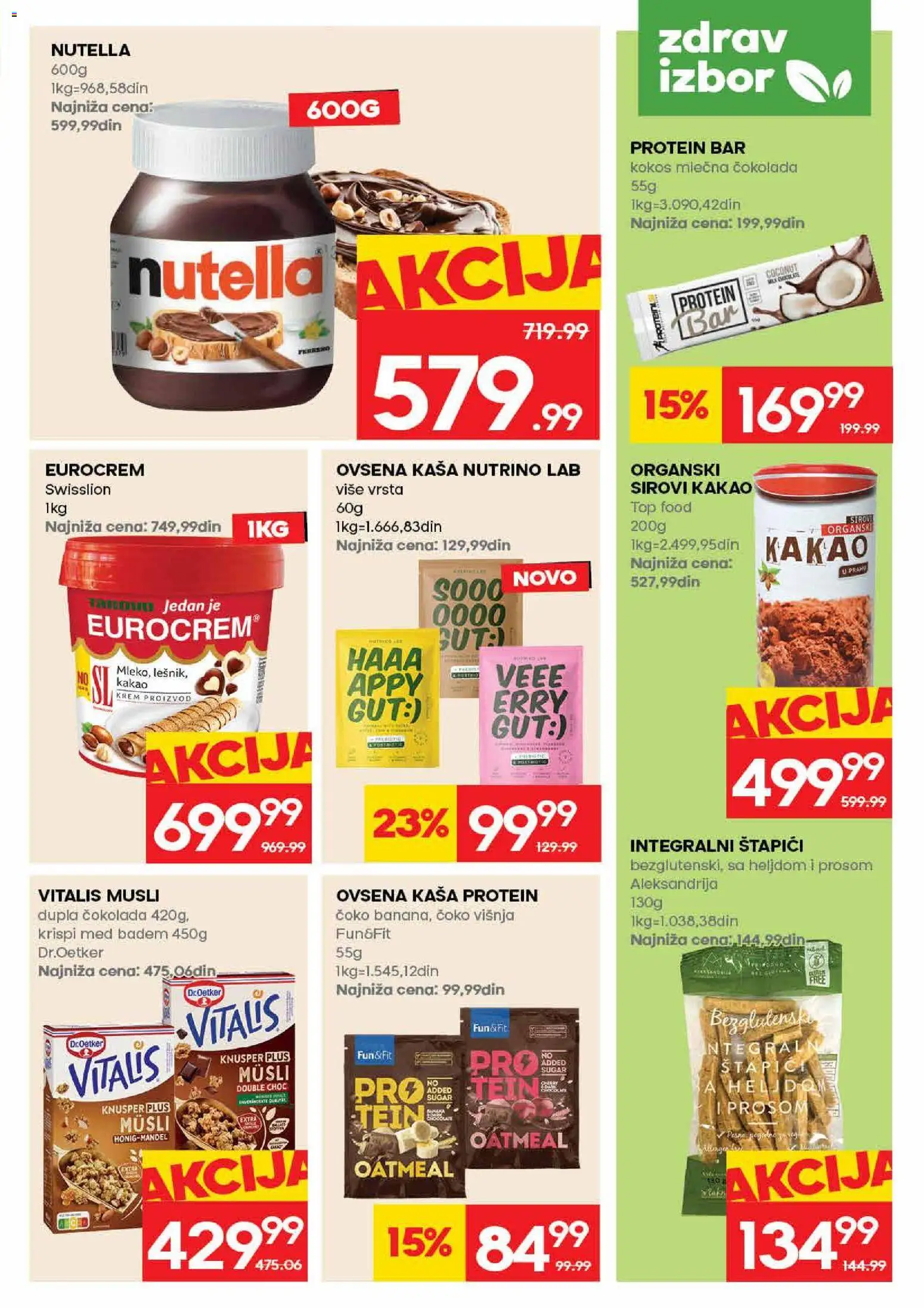 Idea katalog - važi od 11.06.2026 | Strana: 17 | Proizvode: Badem, Ovsena kaša, Čokolada, Nutella