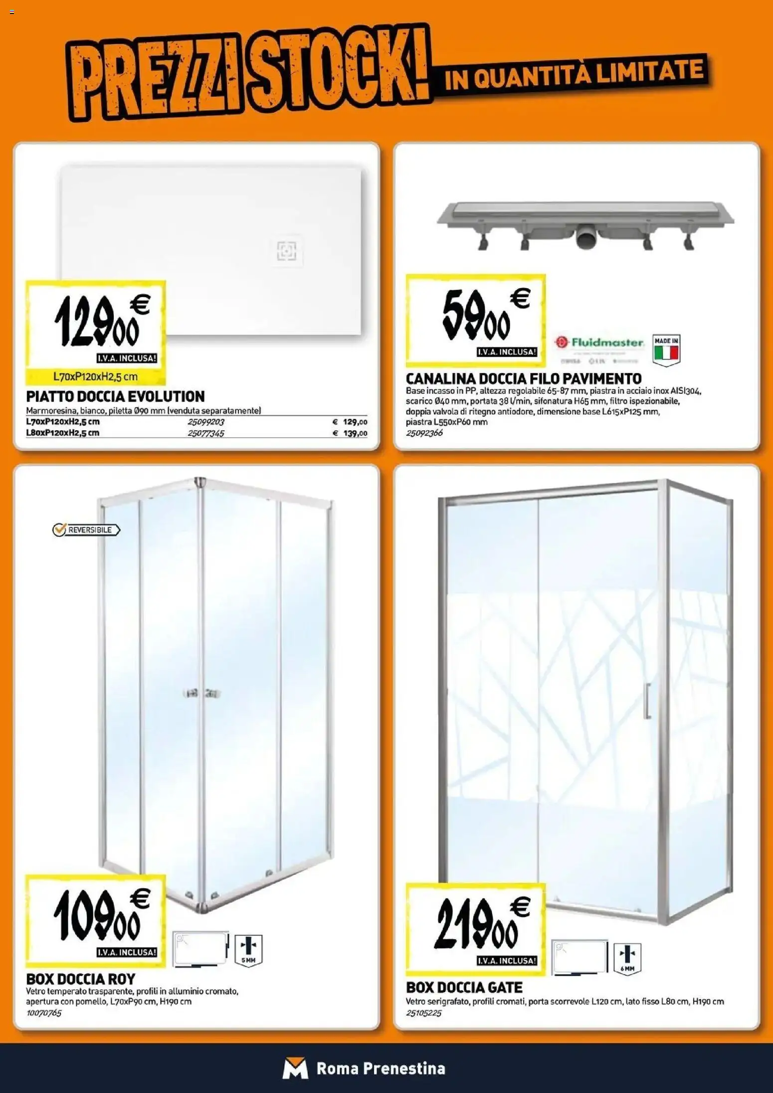 Volantino TECNOMAT del 12.03.2026 | Pagina: 2 | Prodotti: Pavimento, Box doccia, Piatto, Doccia