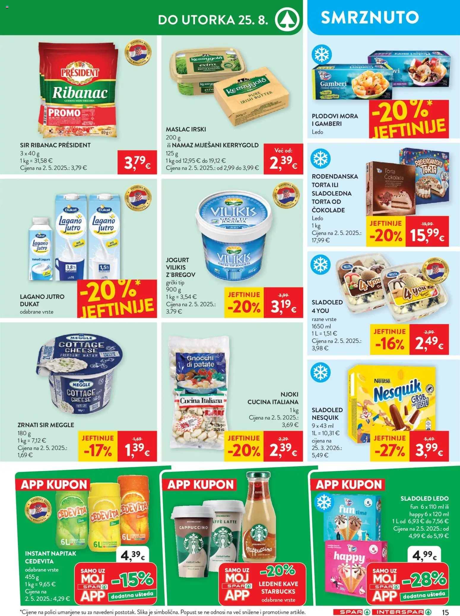 Interspar katalog | vrijedi od 19.08.2026 | Stranica: 19 | Proizvodi: Gnocchi, Gamberi, Ledo, Nesquik