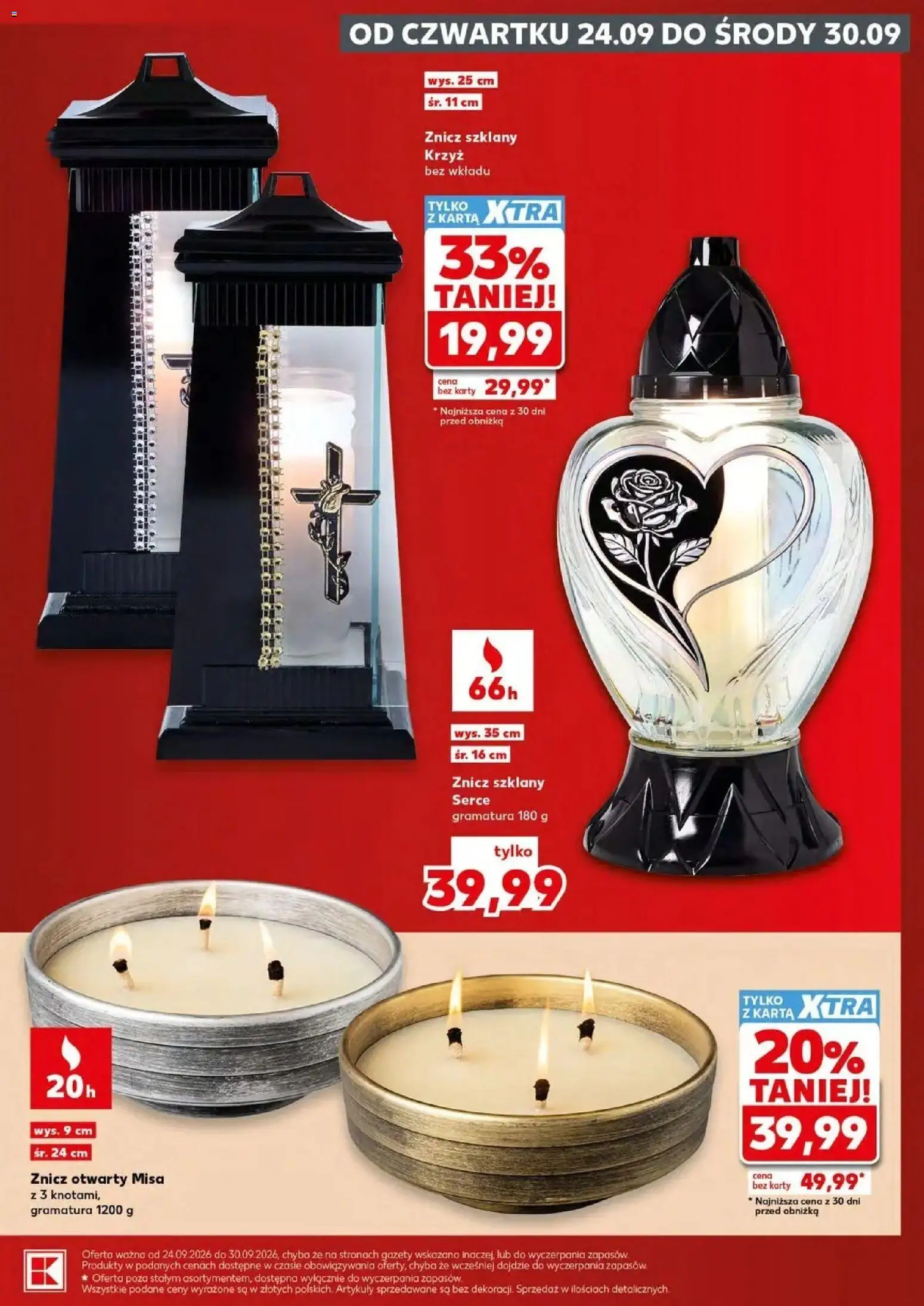 Kaufland gazetka - Znicze od 24.09.2026 - od jutra PDF | Strona: 9 | Produkty: Karta, Gazety