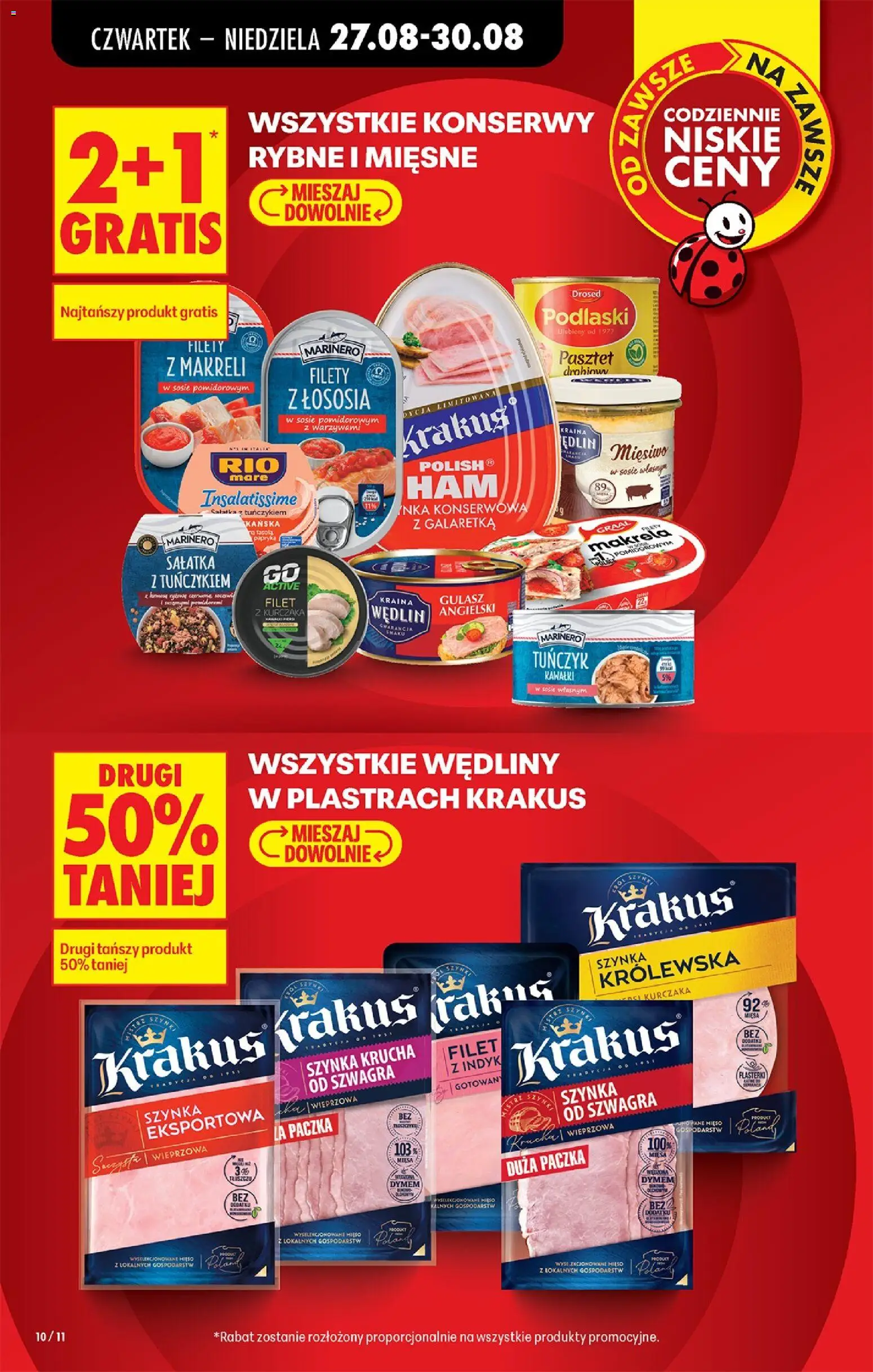 Biedronka gazetka od czwartku od 27.08.2026 | Strona: 12 | Produkty: Indyk, Makrela, Filet z indyka, Wędliny