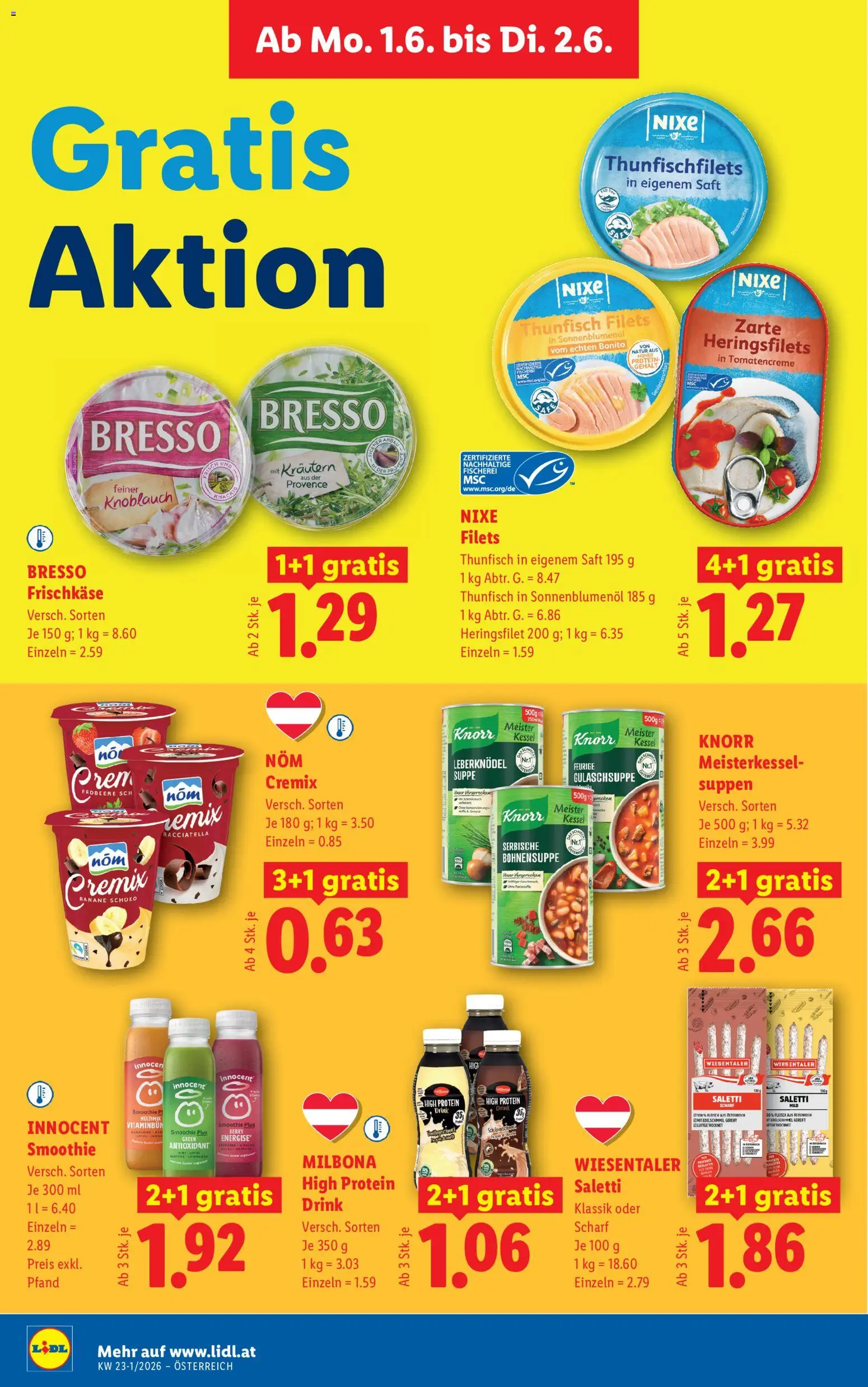 Lidl Flugblatt - Altenmarkt im Pongau, St. Johann im Pongau, Zell am See gültig ab 28.05.2026 | Seite: 45 | Produkte: Knoblauch, Saft