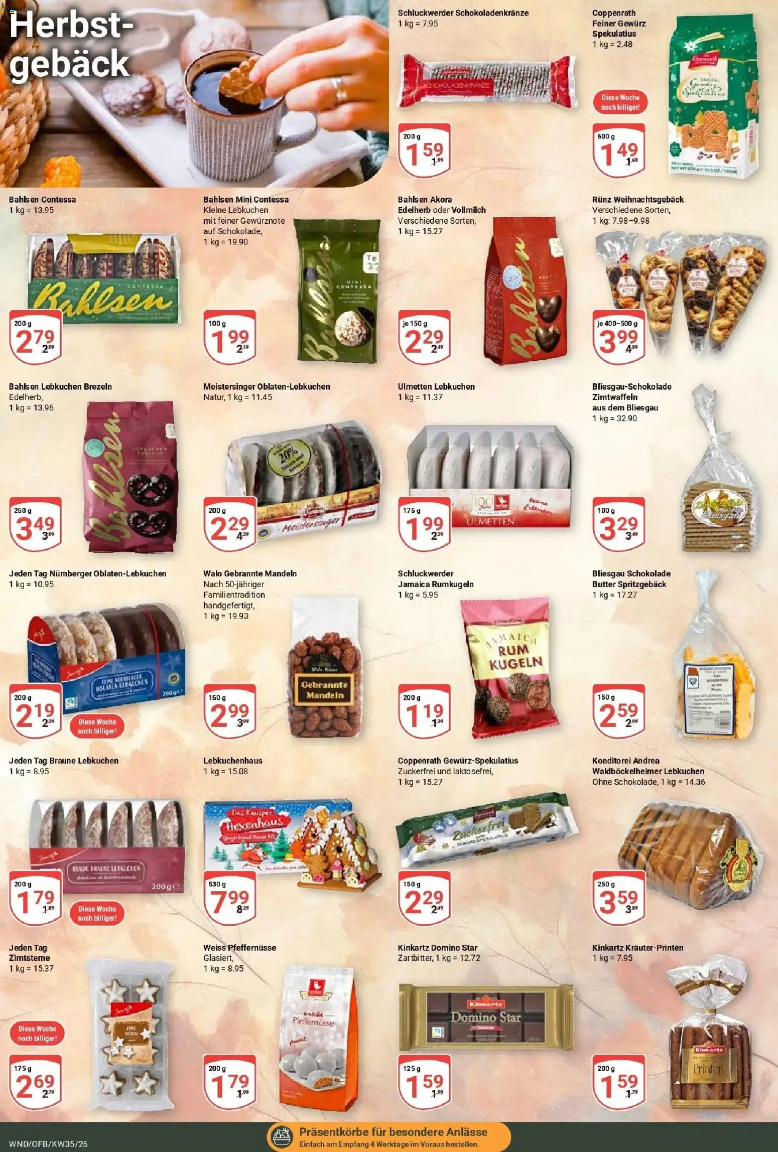 Globus Prospekt St. Wendel (ab 24.08.2026) » Angebote online | Seite: 18 | Produkte: Butter, Schokolade, Mandeln, Rumkugeln