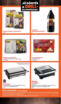 Spar Grill katalógus - amely érvényes a következő dátumtól: 2026.04.30. | Oldal: 13 | Termékek: Grilltálca, Szőlő, Kontaktgrill, Barbecue faszén