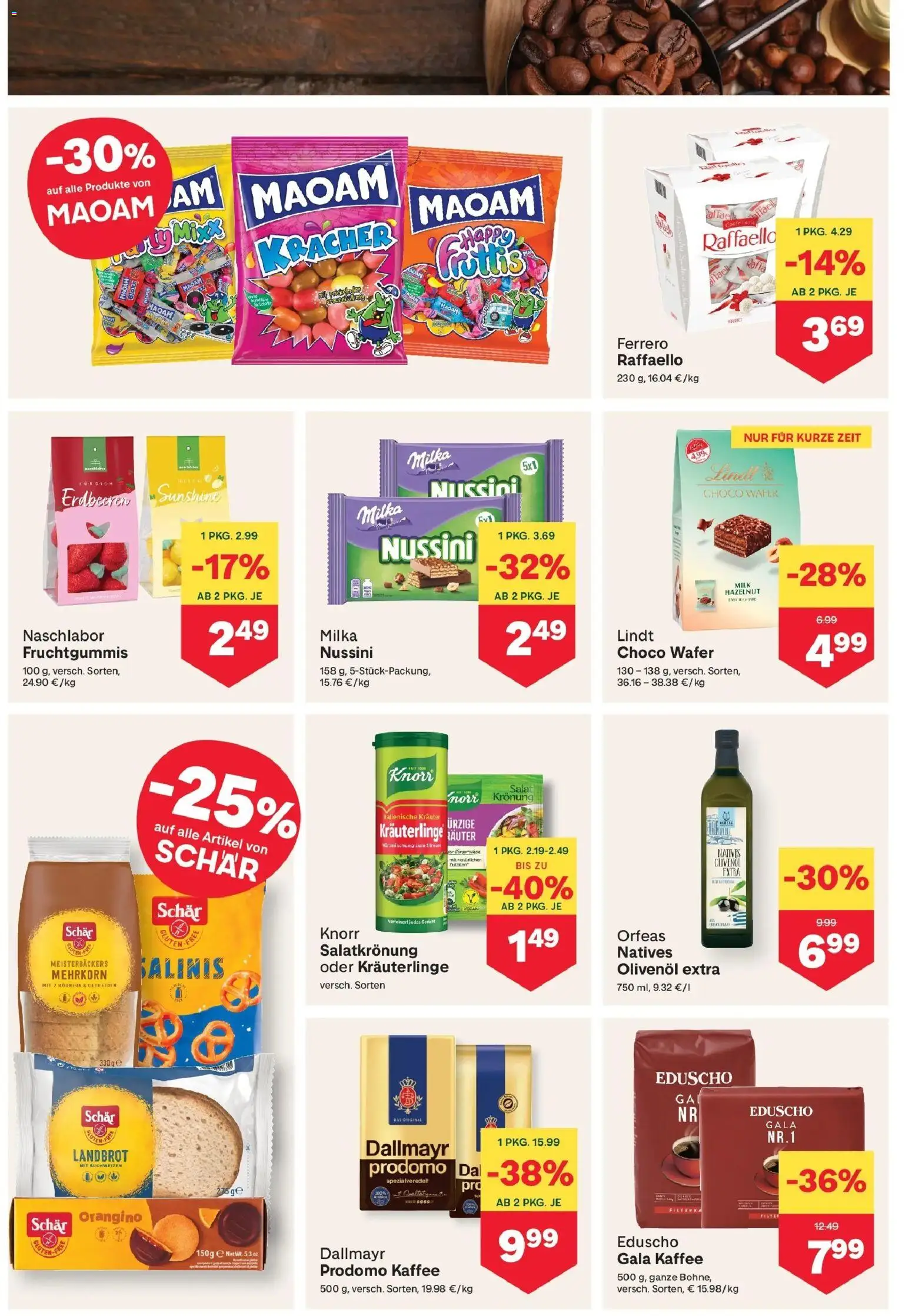 MPREIS Pfunds von 06.08.2026 - Aktuelle Angebote | Seite: 6 | Produkte: Erdbeeren, Salat, Zutaten, Kaffee