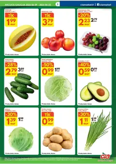 ČIA MARKET leidinys galioja nuo 09.06.2026 | Puslapis: 3 | Prekių: Agurkai, Salotos, Bulvės