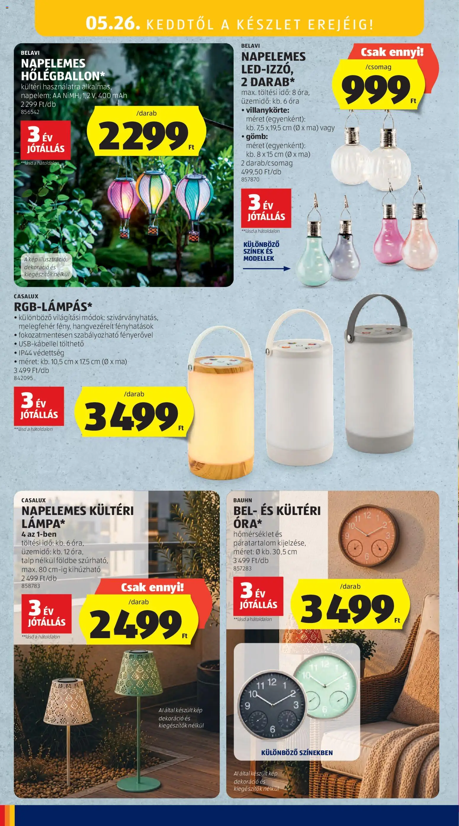 Aldi akciós ujság - amely érvényes a következő dátumtól: 21.05.2026 | Oldal: 18 | Termékek: Óra, Dekoráció