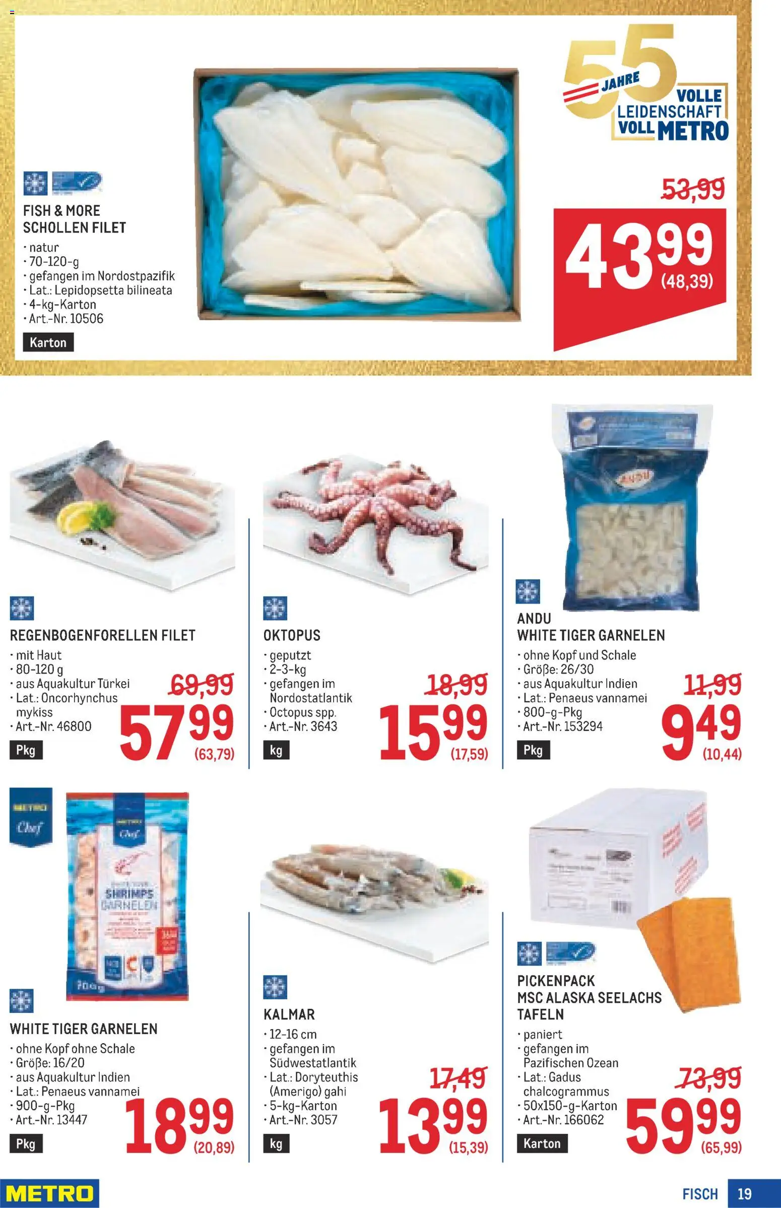 Metro angebote Profi gültig ab 09.07.2026 | Seite: 19 | Produkte: Fisch