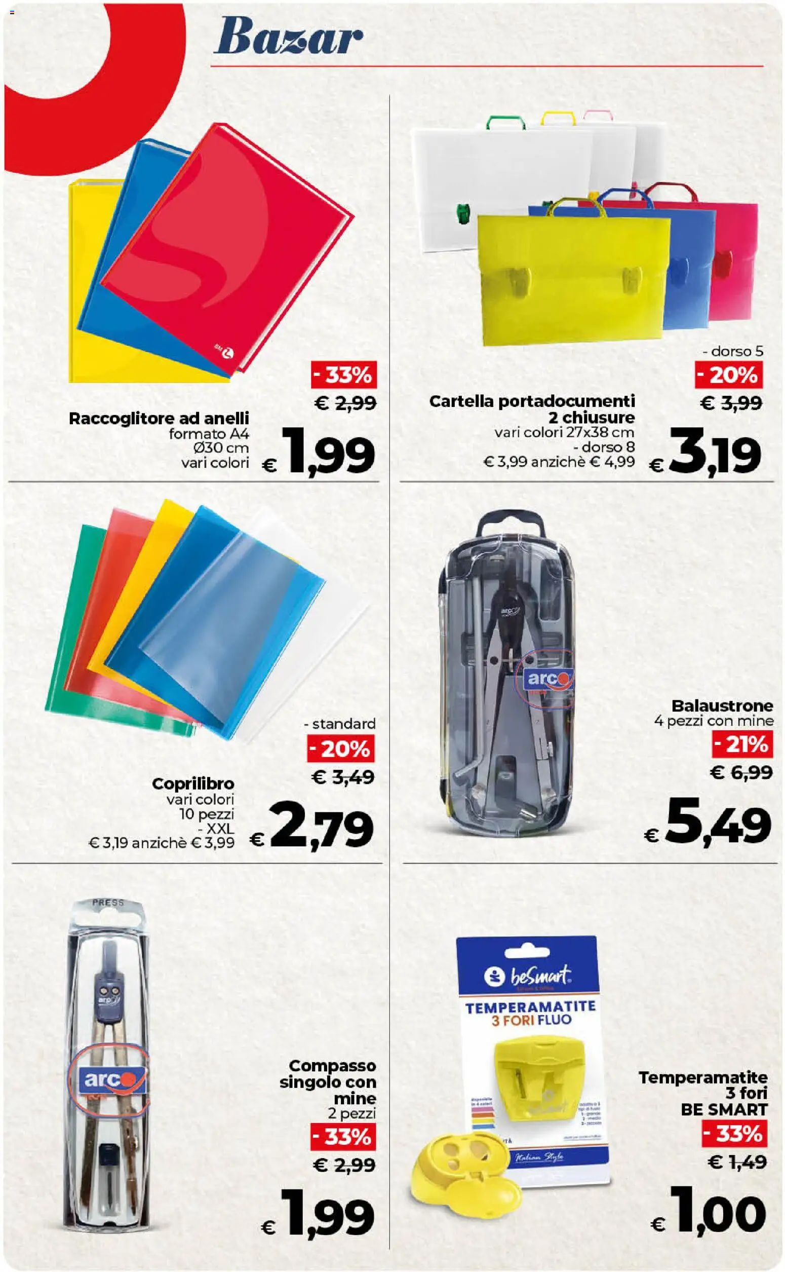 Volantino COOP del 01/09/2026 | Pagina: 50 | Prodotti: Temperamatite, Compasso