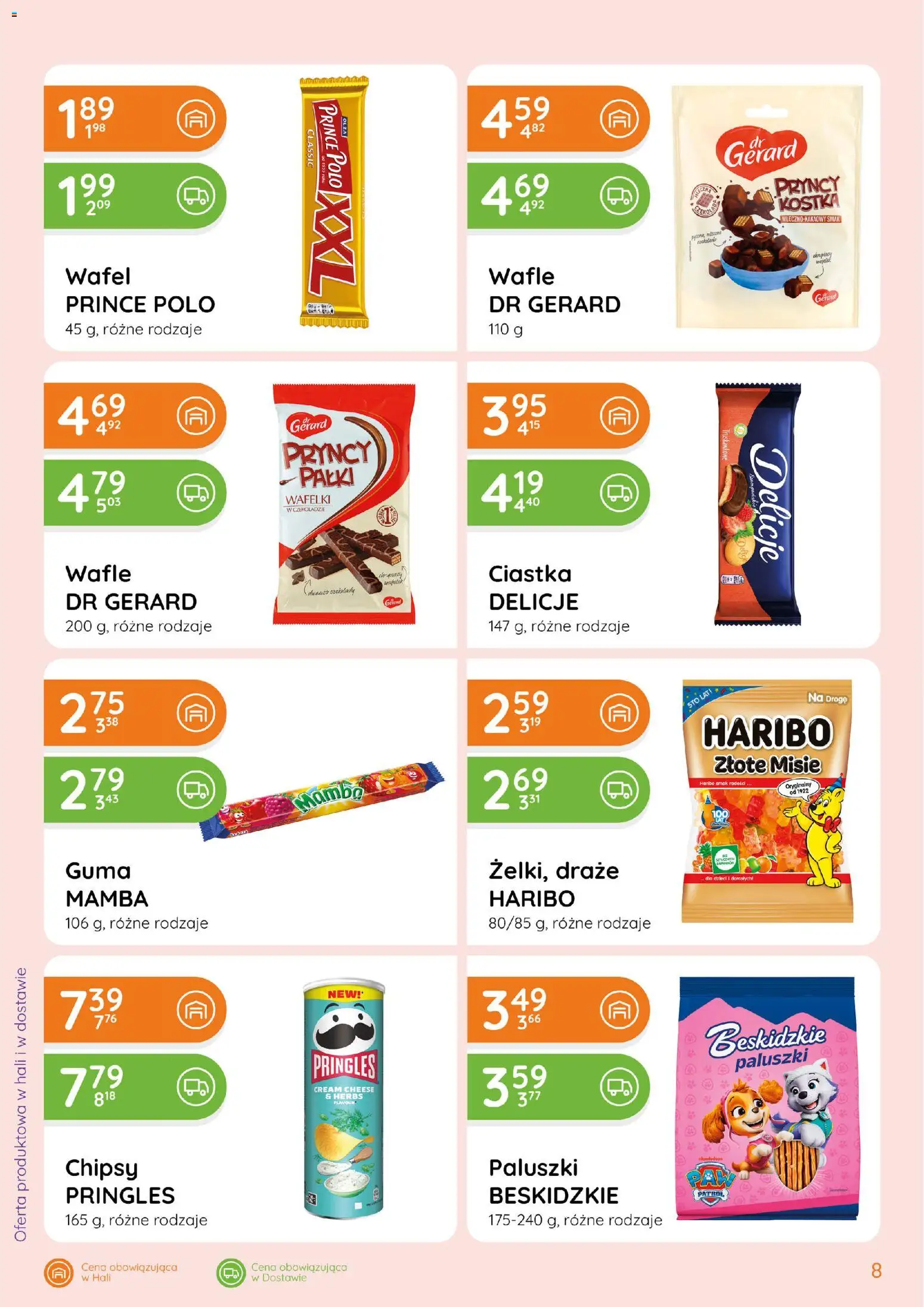 Eurocash gazetka - Ofensywa Spożywcza od 15.10.2026 | Strona: 8 | Produkty: Chipsy, Prince polo, Paluszki, Pringles