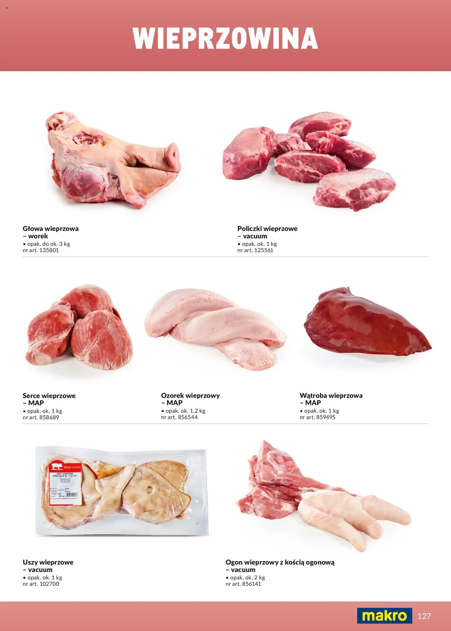 Makro Gazetka - Ultra fresh od 01.03.2026 | Strona: 127 | Produkty: Wieprzowina