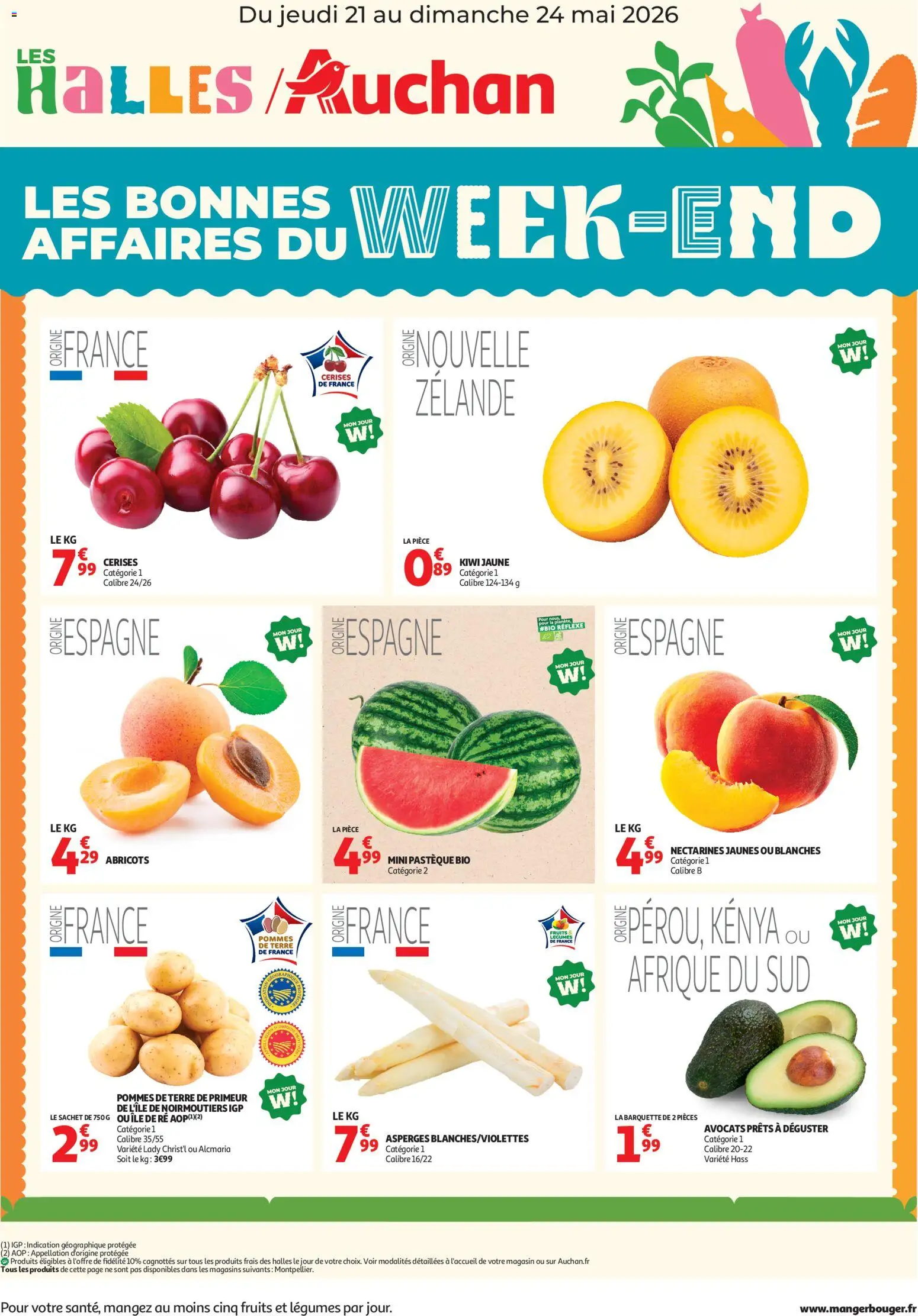 {H1} | Page: 1 | Produits: Pastèque, Cerises, Pommes, Pommes de terre