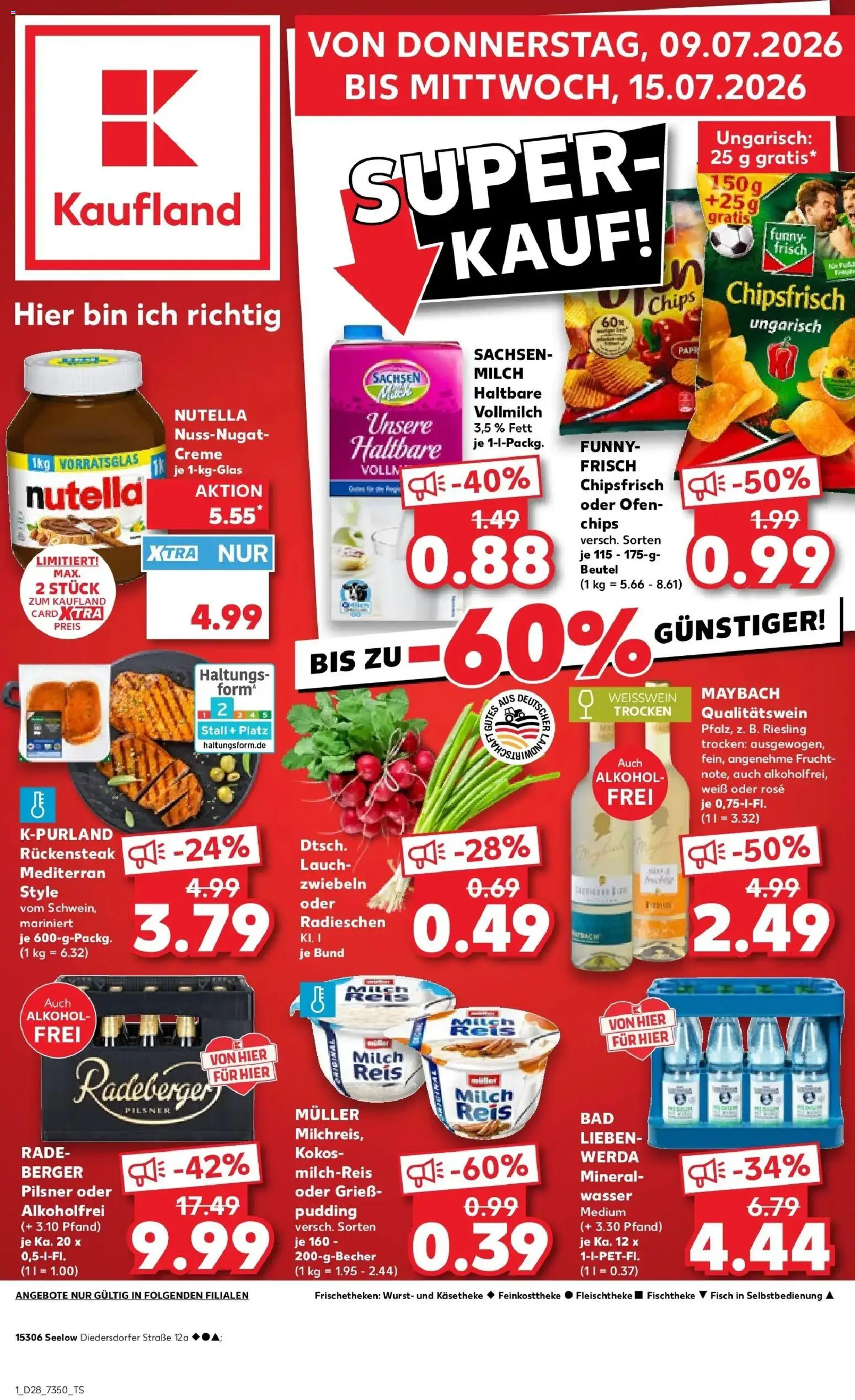 Kaufland Kaufland: Mo-Mi Der Wochenstart – gültig ab 05.07.2026 | Seite: 10 | Produkte: Zwiebeln, Wasser, Wurst, Chips