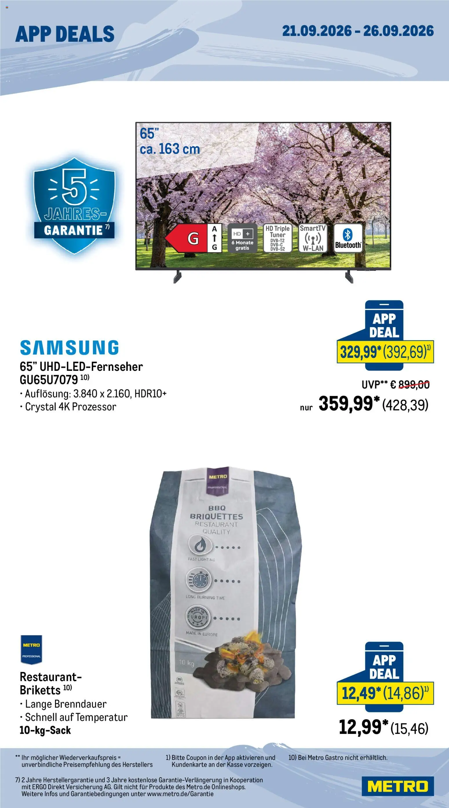 Metro App Deals – gültig ab 21.09.2026 | Seite: 3 | Produkte: Samsung
