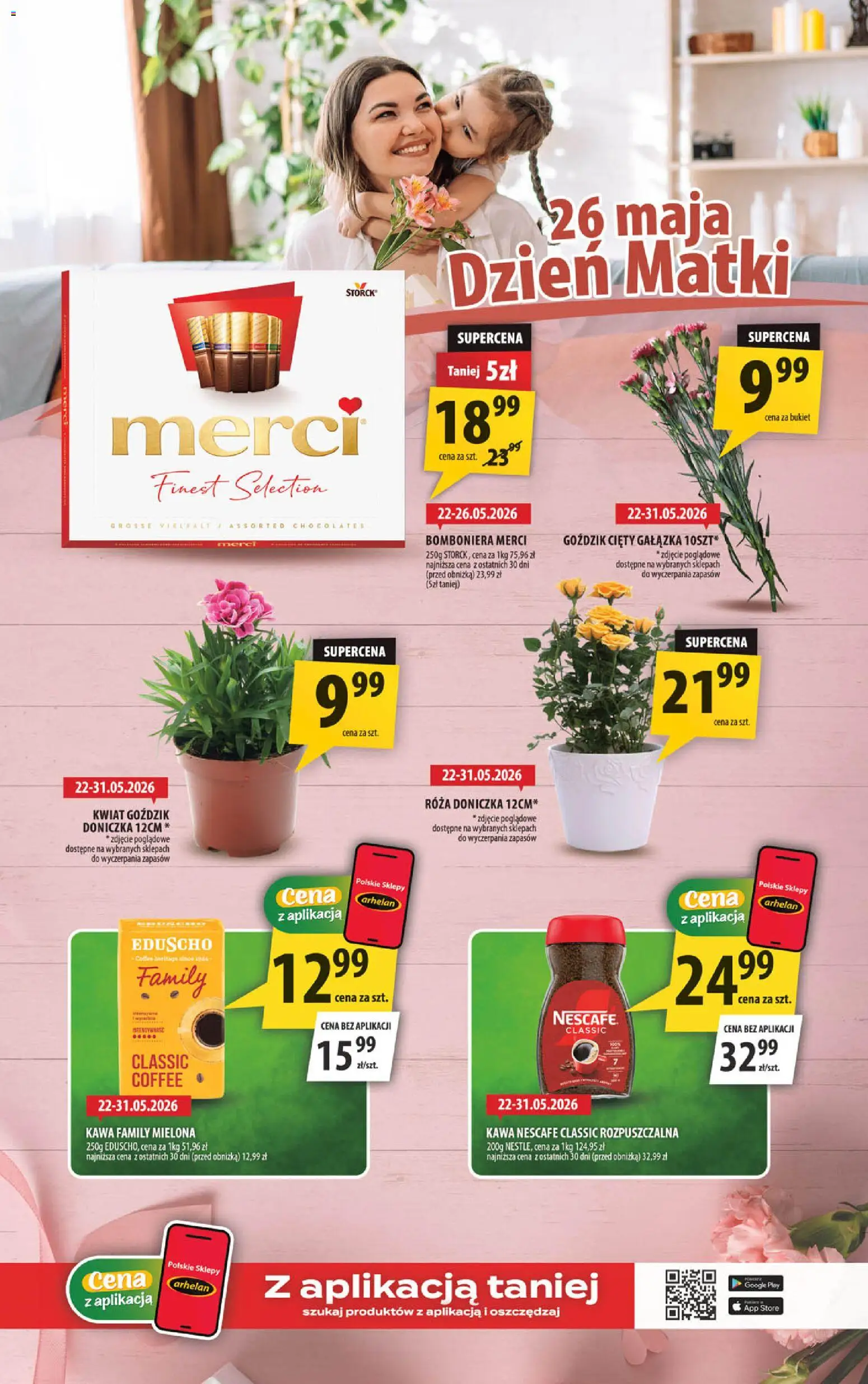 Arhelan gazetka od 22.05.2026 | Strona: 3 | Produkty: Nescafe, Merci, Doniczka, Kawa