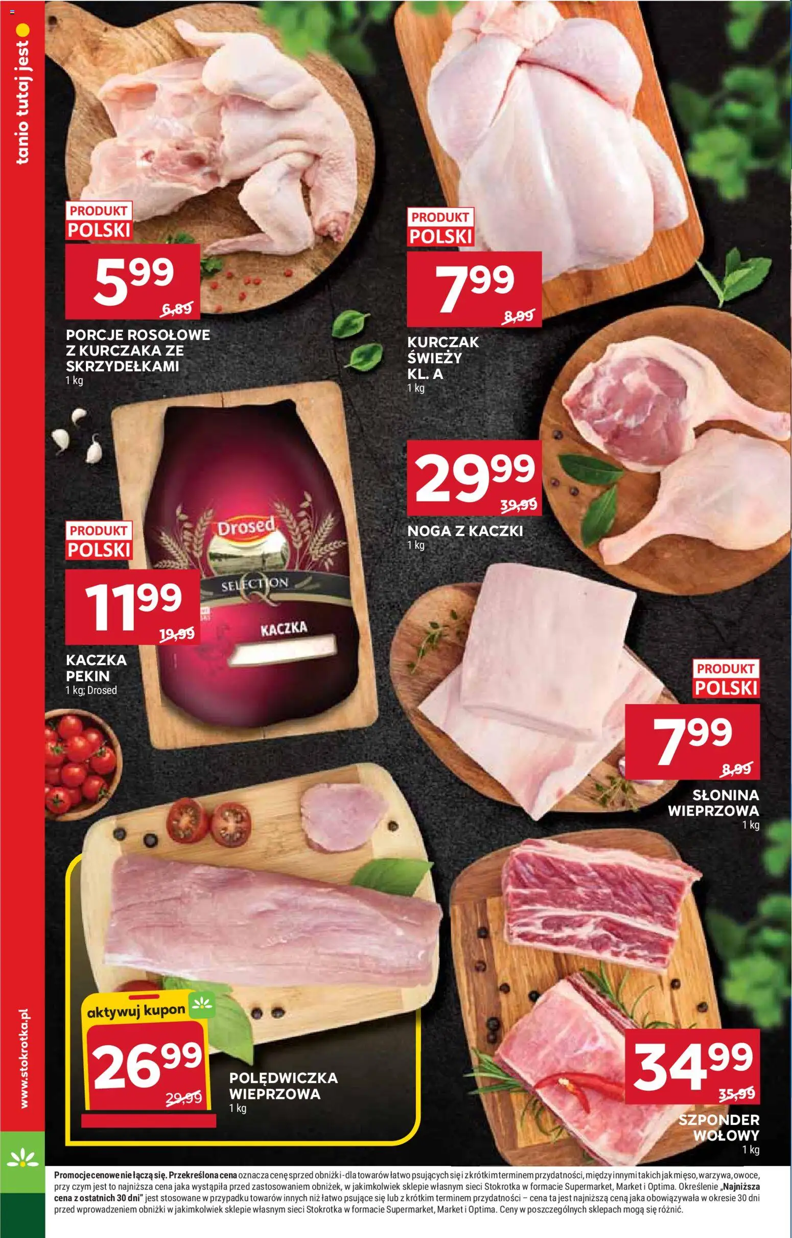 Stokrotka gazetka od 11.06.2026 | Strona: 14 | Produkty: Kurczak, Słonina, Stokrotka, Kaczka
