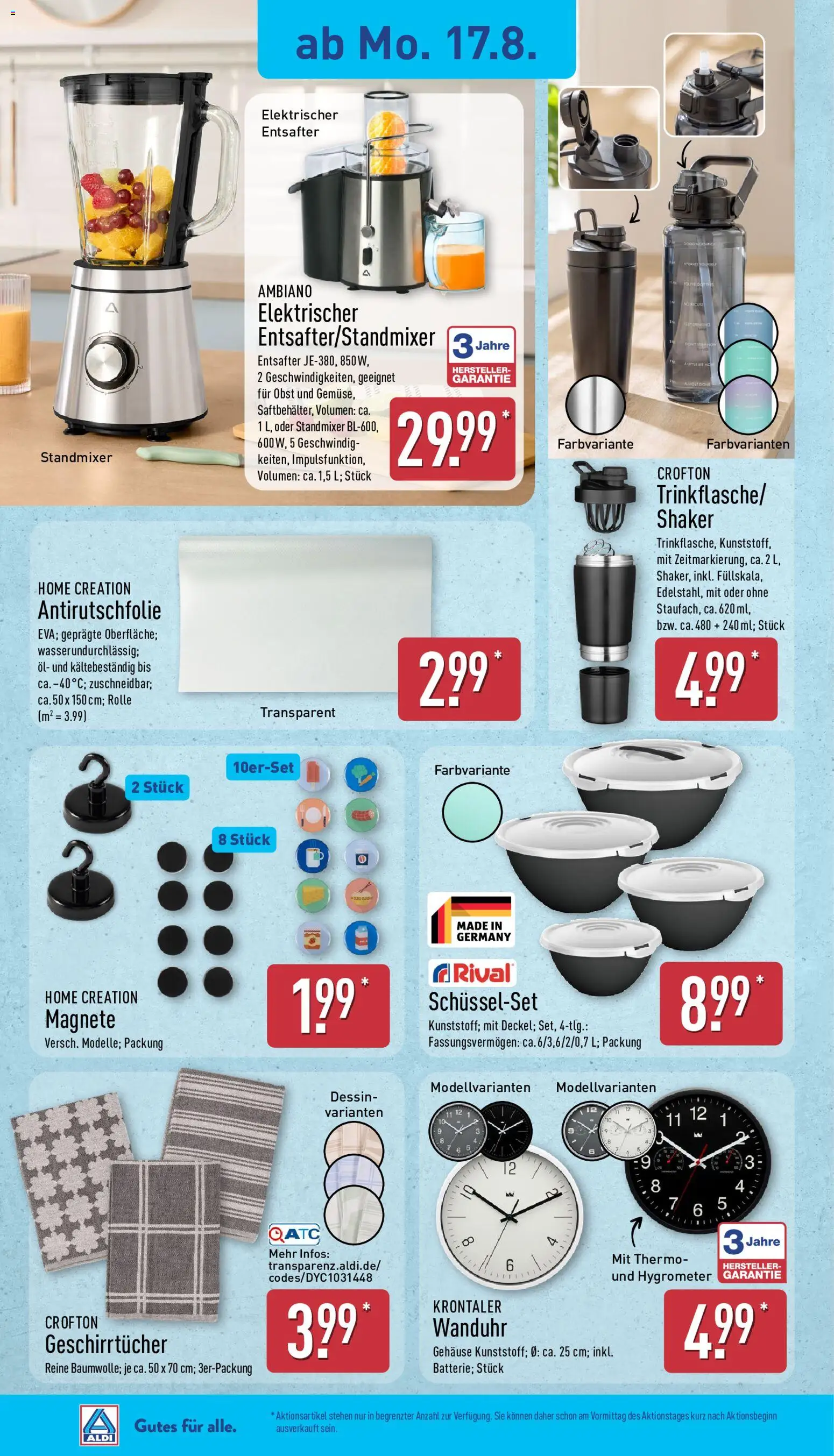Aldi Prospekt – gültig ab 17.08.2026 | Seite: 14