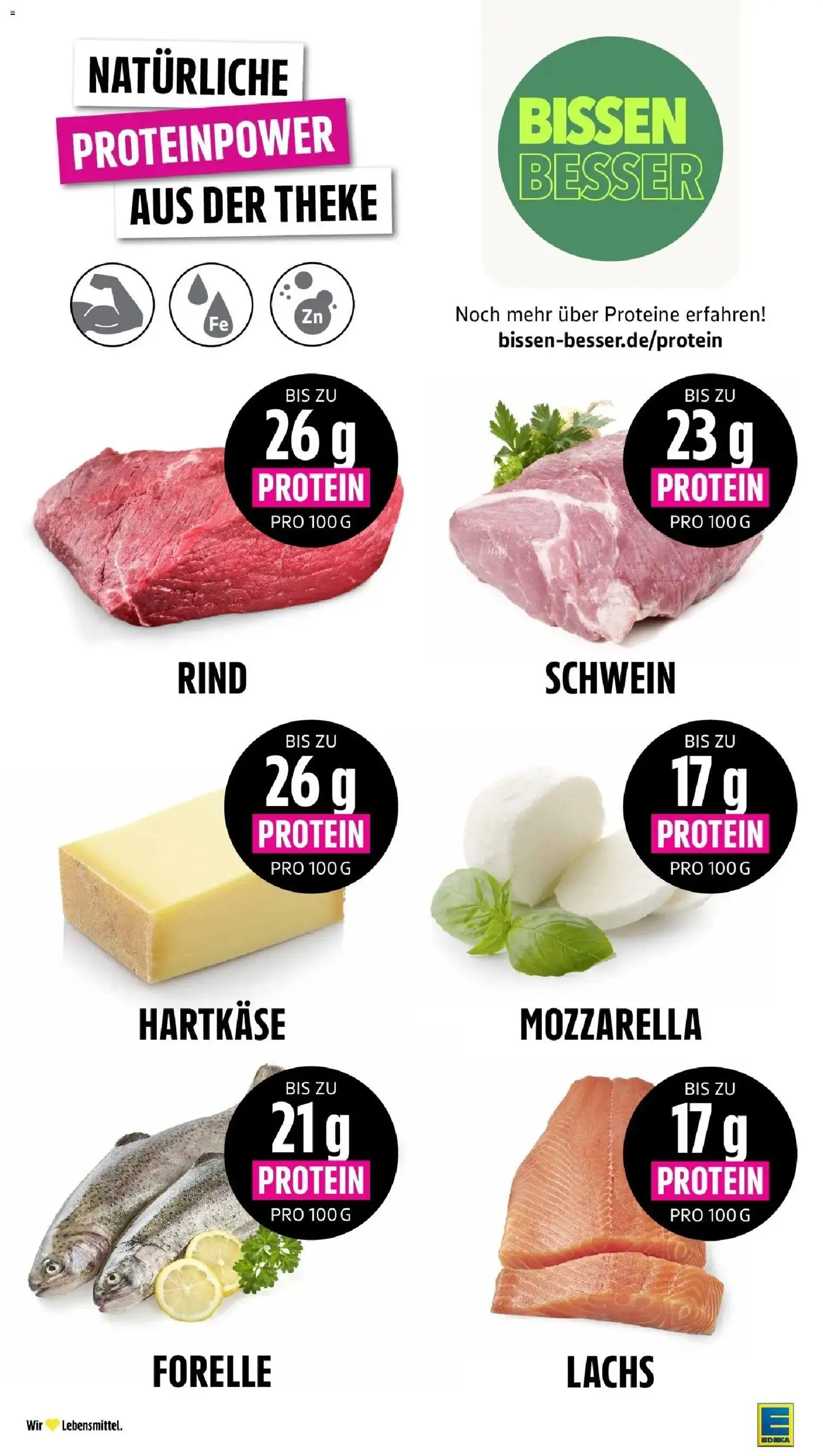E center Prospekt Bensheim-Auerbach (ab 17.08.2026) zum Blättern | Seite: 4 | Produkte: Theke, Mozzarella, Lachs