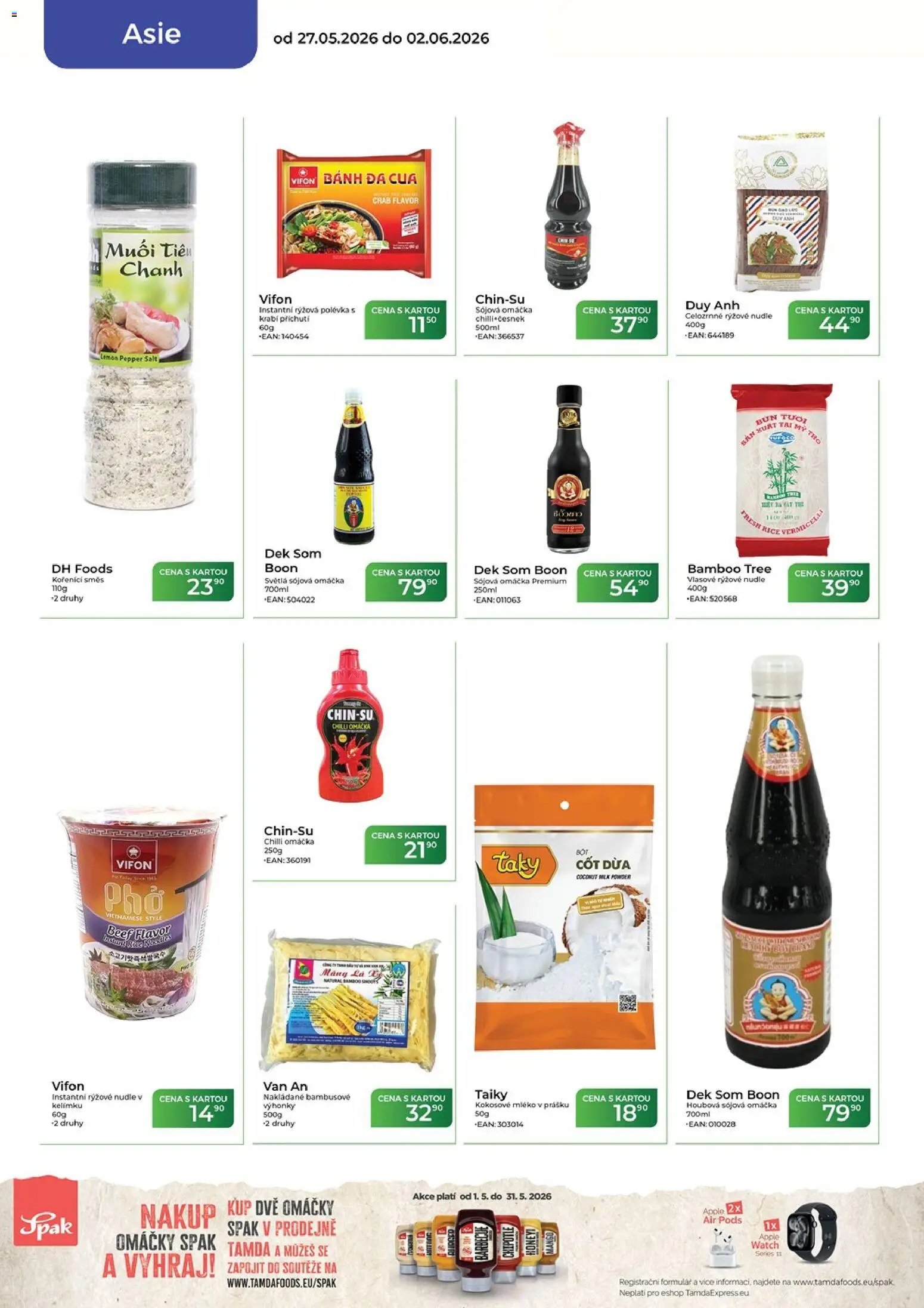 Tamda Foods leták od 27.05.2026 | Strana: 48 | Produkty: Mléko, Apple, Česnek, Rýžové nudle