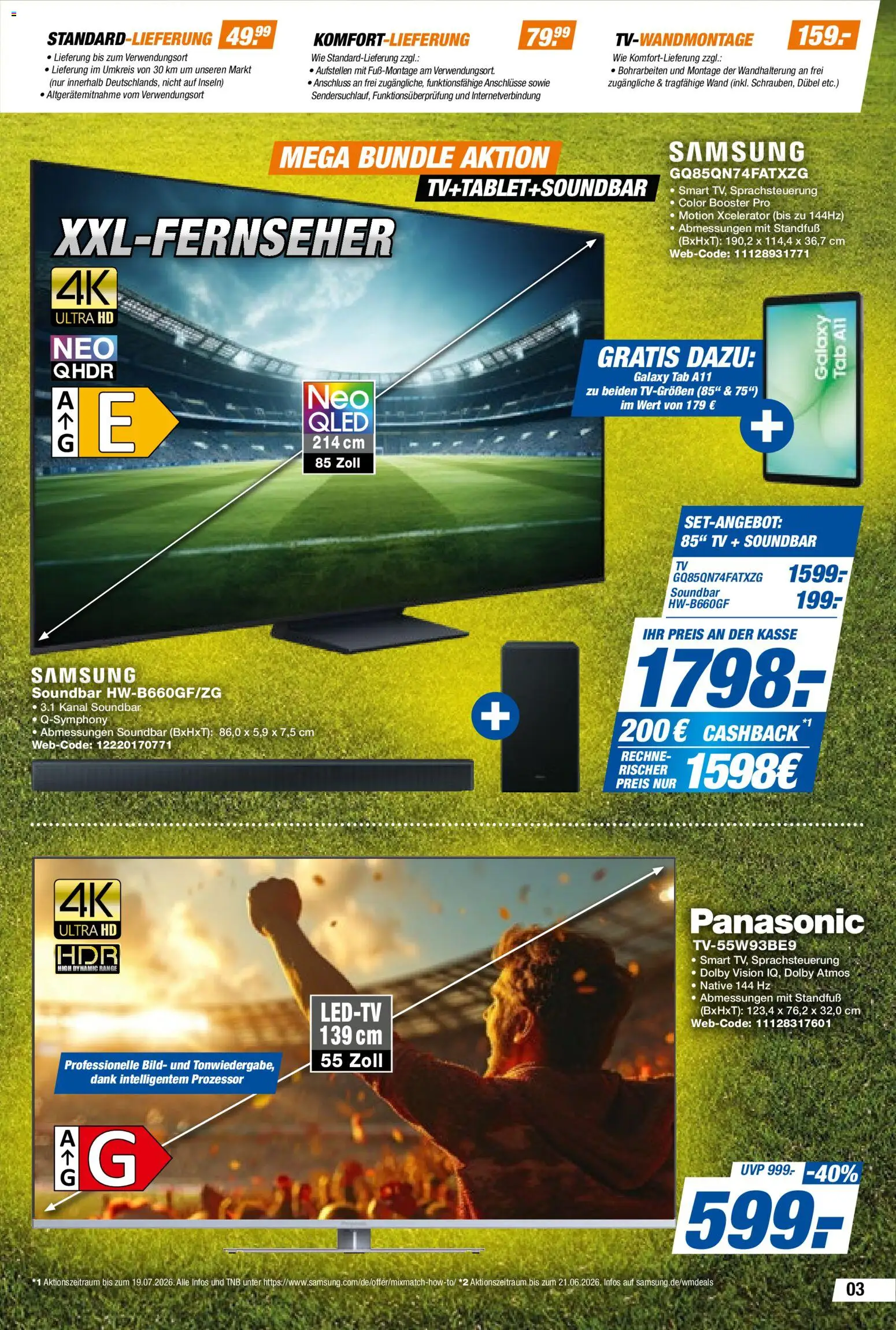 Expert Prospekt 	 – gültig ab 15.05.2026 | Seite: 3 | Produkte: Panasonic, Samsung, Soundbar, TV