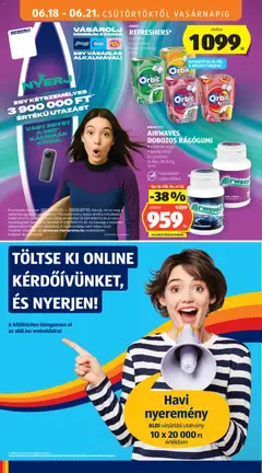 ORBIT REFRESHERS*, többféle 67 g/doboz - amely érvényes a következő dátumtól: 18.06.2026 | Oldal: 18