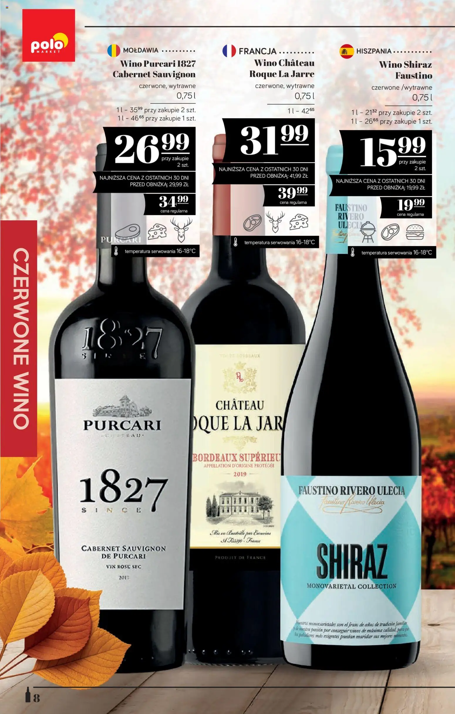 POLOmarket katalog - Alkoholi od 22.10.2026 | Strona: 8 | Produkty: Czerwone wino, Por, Wino