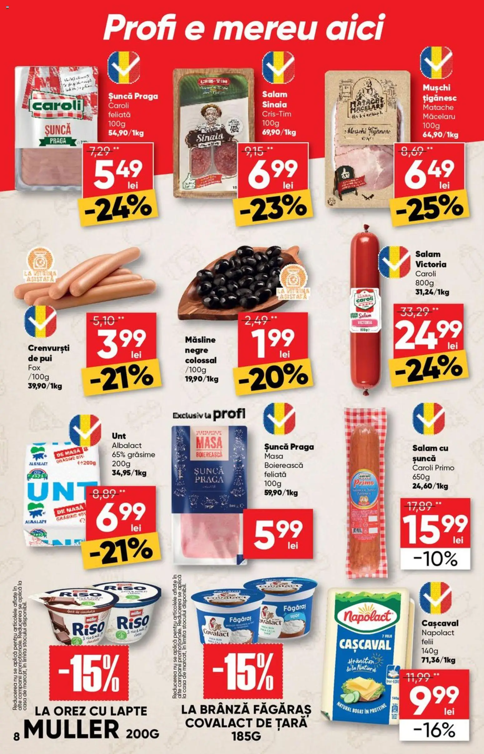 Noul catalog Profi – valabil de la 10.06.2026 | Pagină: 8 | Produse: Tırnak makası, Măsline, Brânză, Șuncă