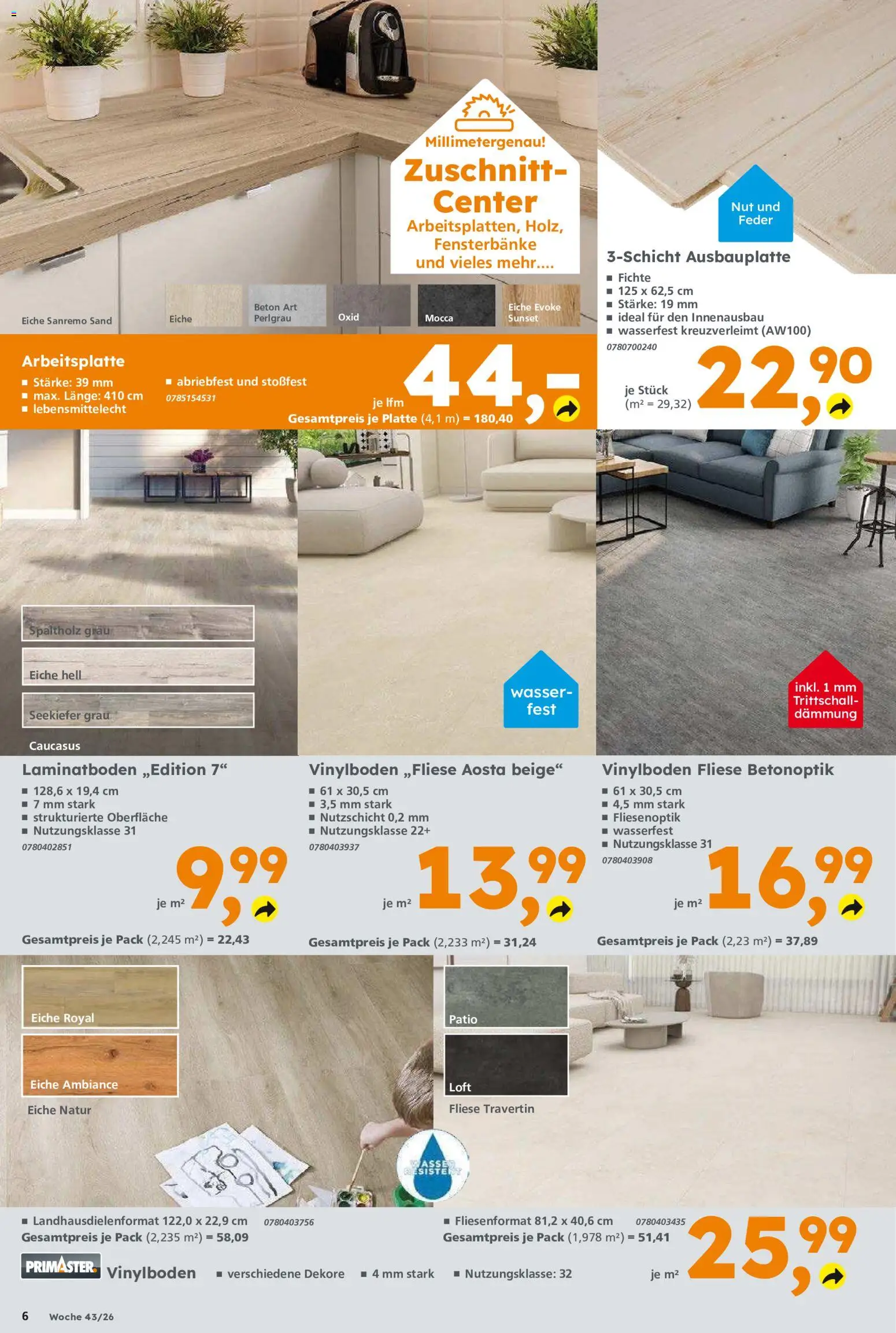 Globus Baumarkt Prospekt Berlin-Treptow – gültig ab 19.10.2026 | Seite: 6 | Produkte: Wasser
