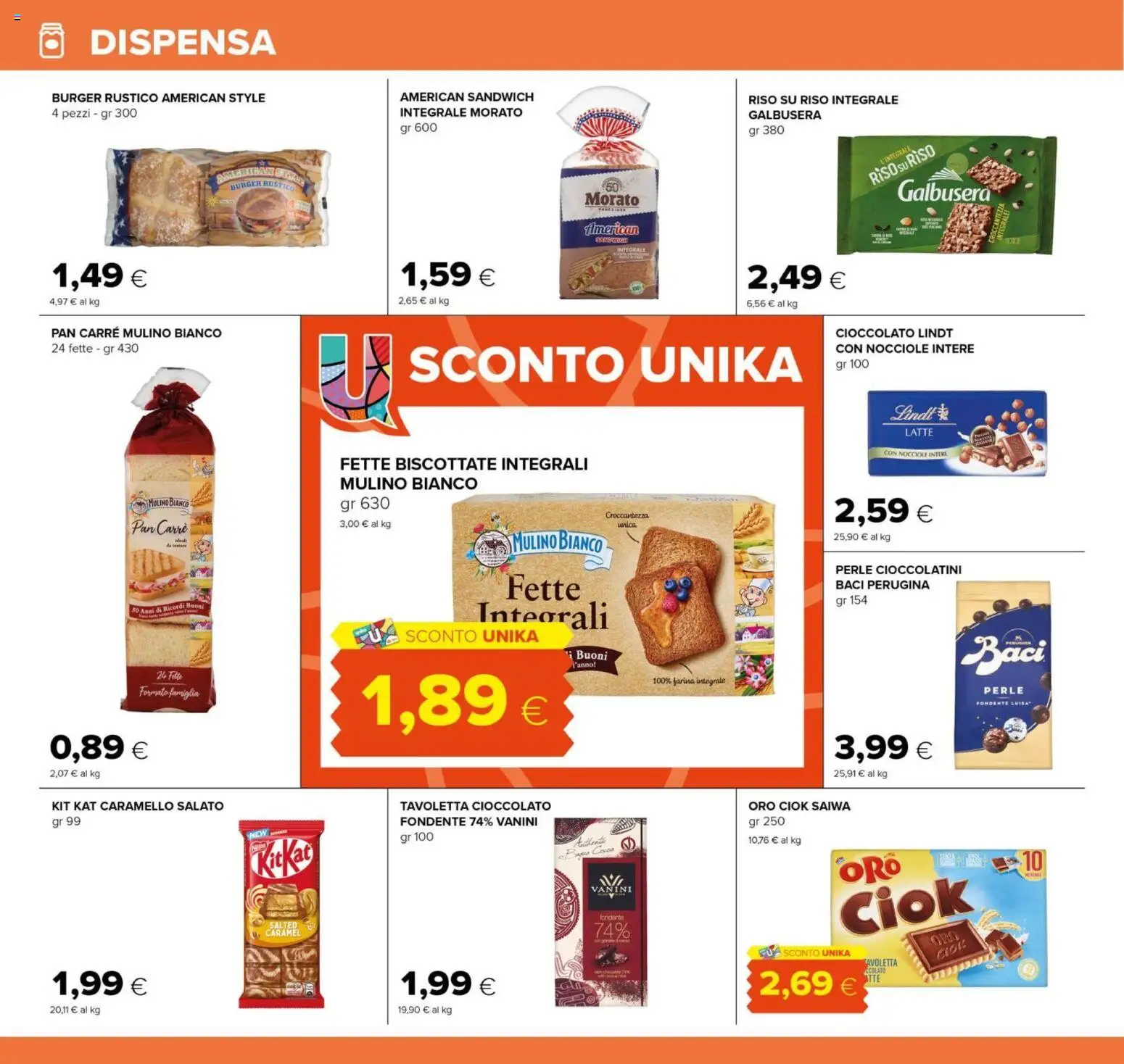 Volantino Tigre del 14/09/2026 | Pagina: 14 | Prodotti: Cioccolato, Farina, Tavoletta, Fette biscottate