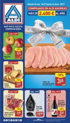 Vista previa Aldi folleto Península válido desde el 14/09/2026