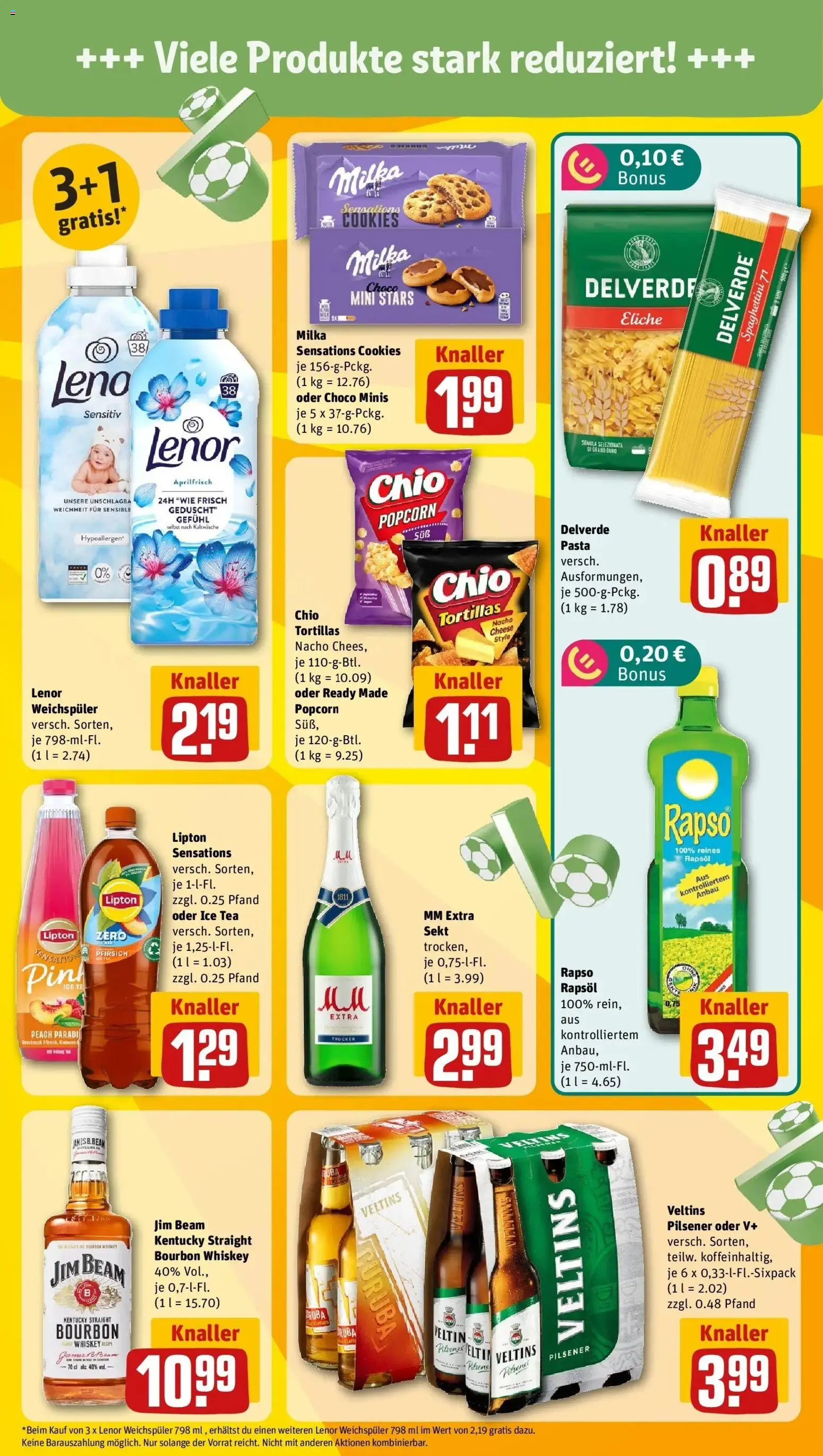 Rewe Prospekt Aulendorf – gültig ab 21.06.2026 | Seite: 5 | Produkte: Jim beam, Pasta, Bourbon, Whiskey
