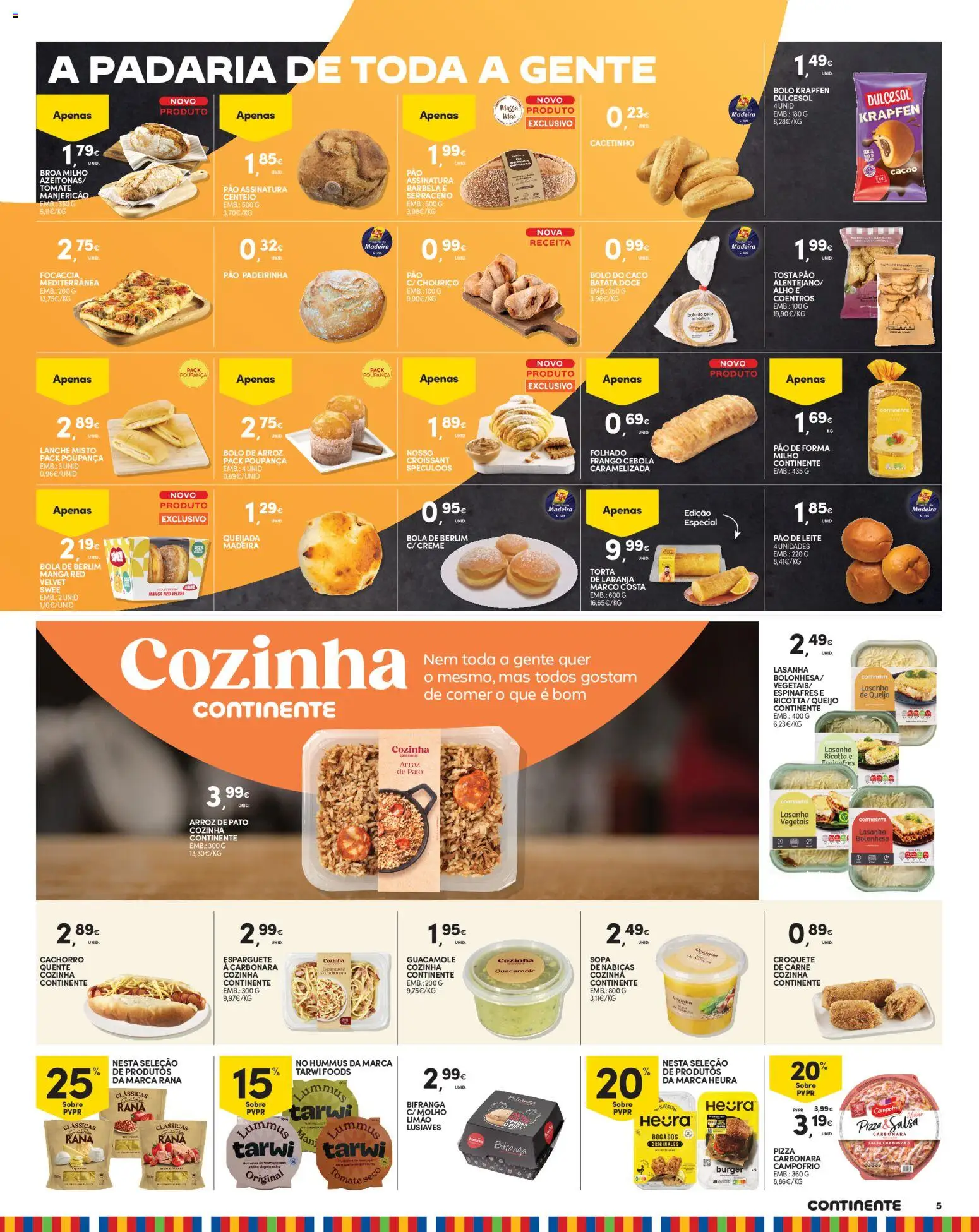 Continente Madeira │ válido de 23/06/2026 | Página: 7 | Produtos: Espinafres, Cebola, Arroz, Milho