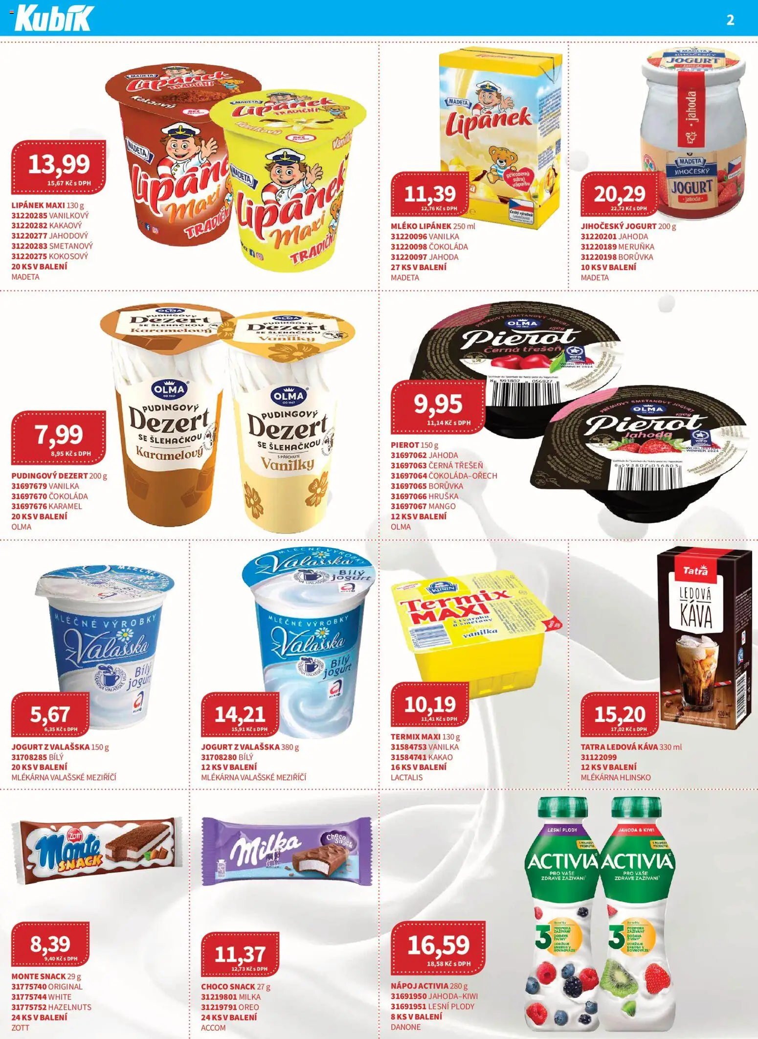 Kubík leták - Velkoobchod 05/2026 od 01.05.2026 | Strana: 2 | Produkty: Mango, Jogurt, Milka, Túje