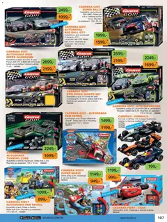 Náhled letáku Dráčik katalog - Vánoce od 08.10.2026 | Strana: 107 | Produkty: Autodráha, Red Bull, LED