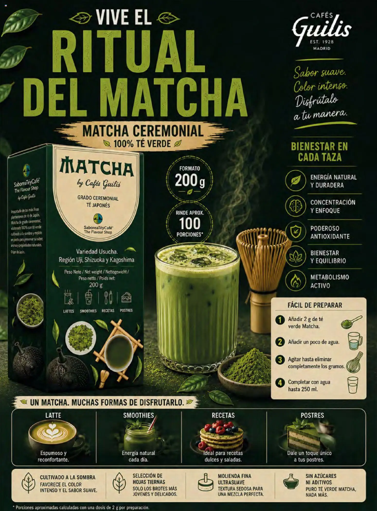 Costco catálogo Otoňo │ válido desde el 14/10/2026 | Página: 47 | Productos: Sombra, Té verde, Peso, Matcha