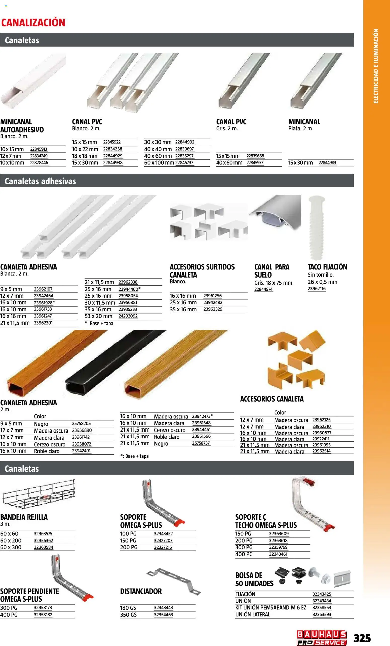 Bauhaus ProService │ válido desde el 11/05/2026 | Página: 325 | Productos: Omega, PC, Bolsa, Bandeja