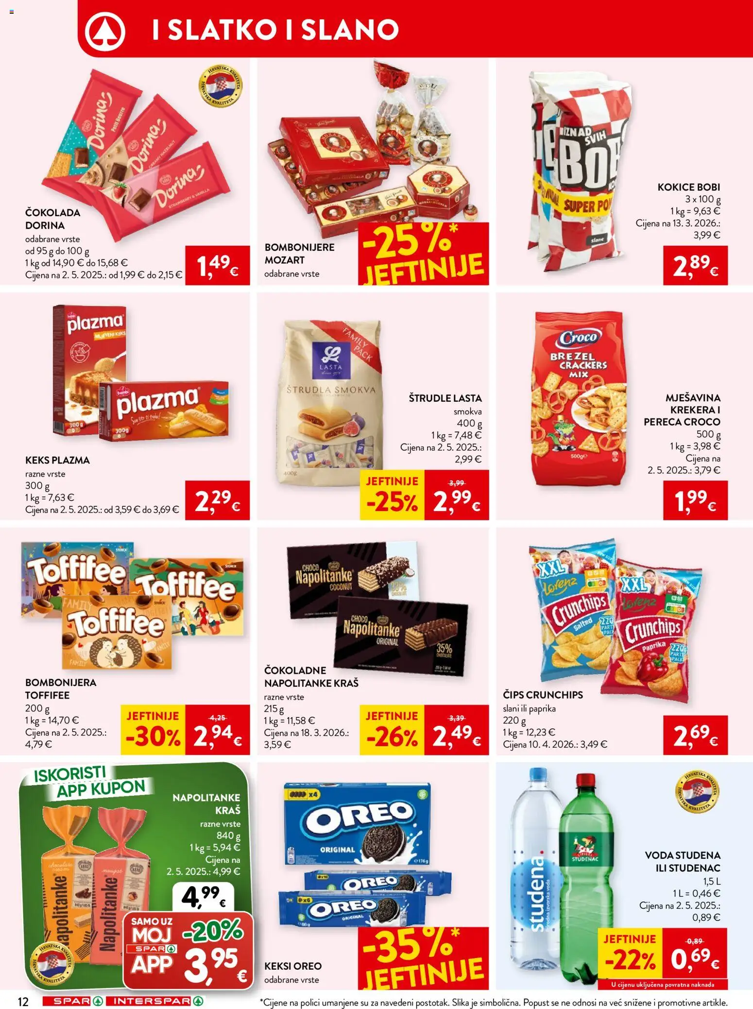 Spar katalog | vrijedi od 17.06.2026 | Stranica: 22 | Proizvodi: Paprika, Čips, Kokice, Bombonijera