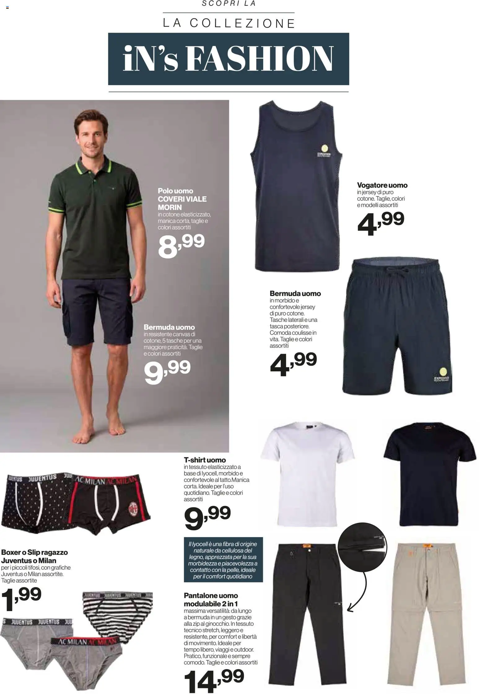 Volantino IN's del 03.06.2026 | Pagina: 22 | Prodotti: Slip, Boxer, Bermuda, Polo