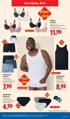 ESMARA MEN, Muške gaće, 3 komada u setu, Visoki udio pamuka i, elastansko vlakno (LYCRA®), Veličine: 5-7 (M-XL) - Pregled kataloga iz trgovine Lidl, vrijedi od 28.09.2026 | Stranica: 39