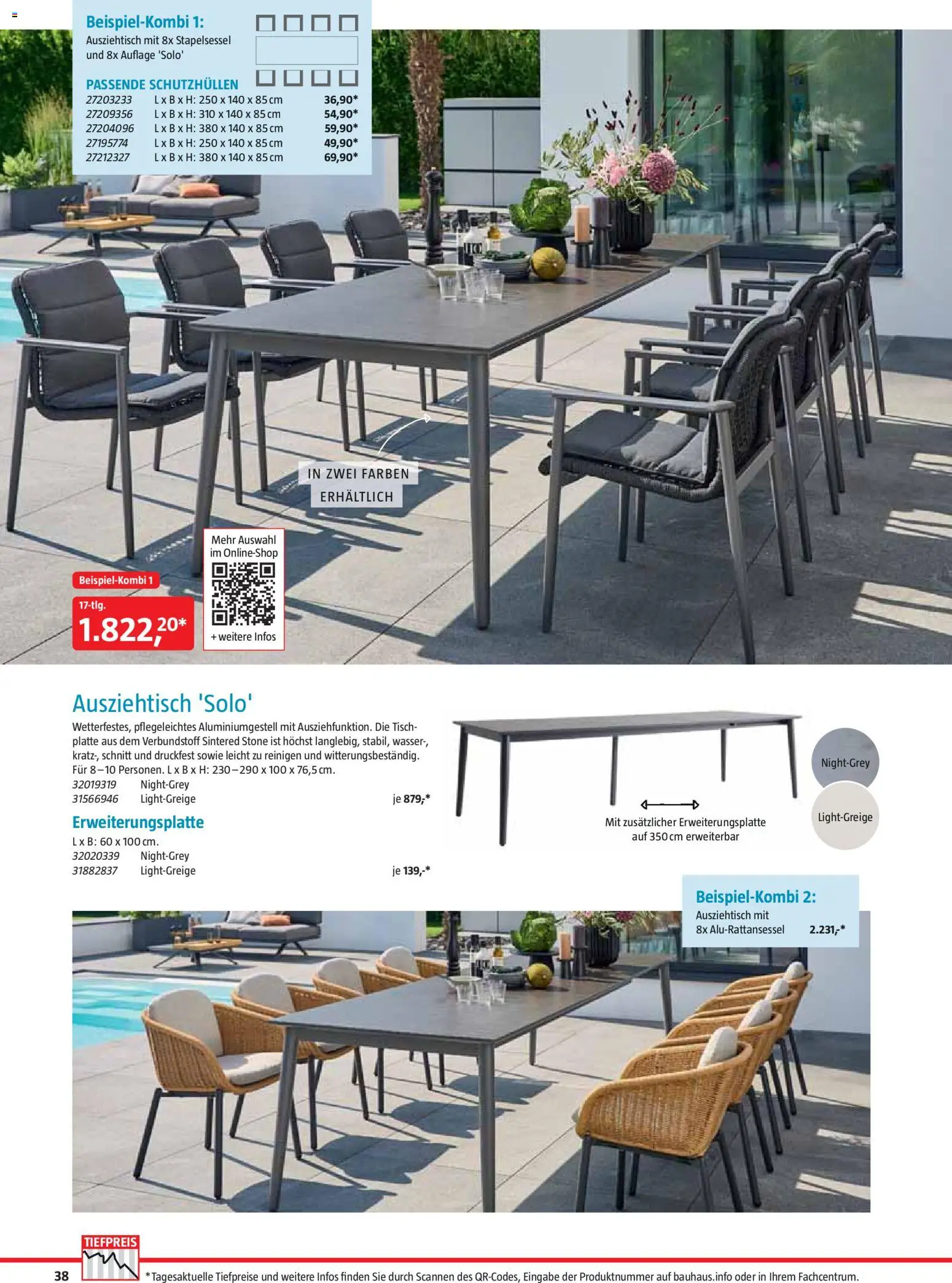 Bauhaus Freizeit im Garten gültig ab 01.05.2026 | Seite: 38 | Produkte: Wasser, Tisch
