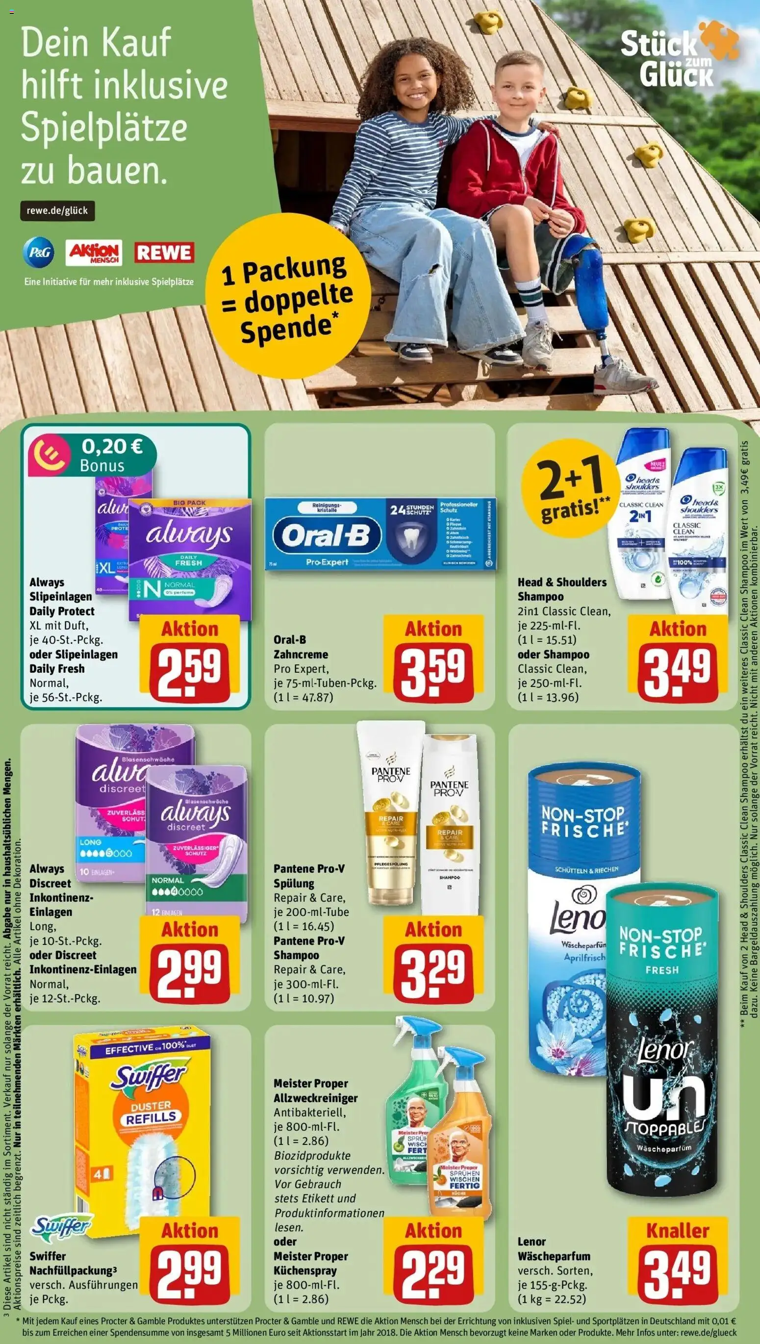 REWE Prospekt ab 05.10.2026 zum Blättern » Angebote | Seite: 22 | Produkte: Spiel, Lenor, Shampoo, Swiffer