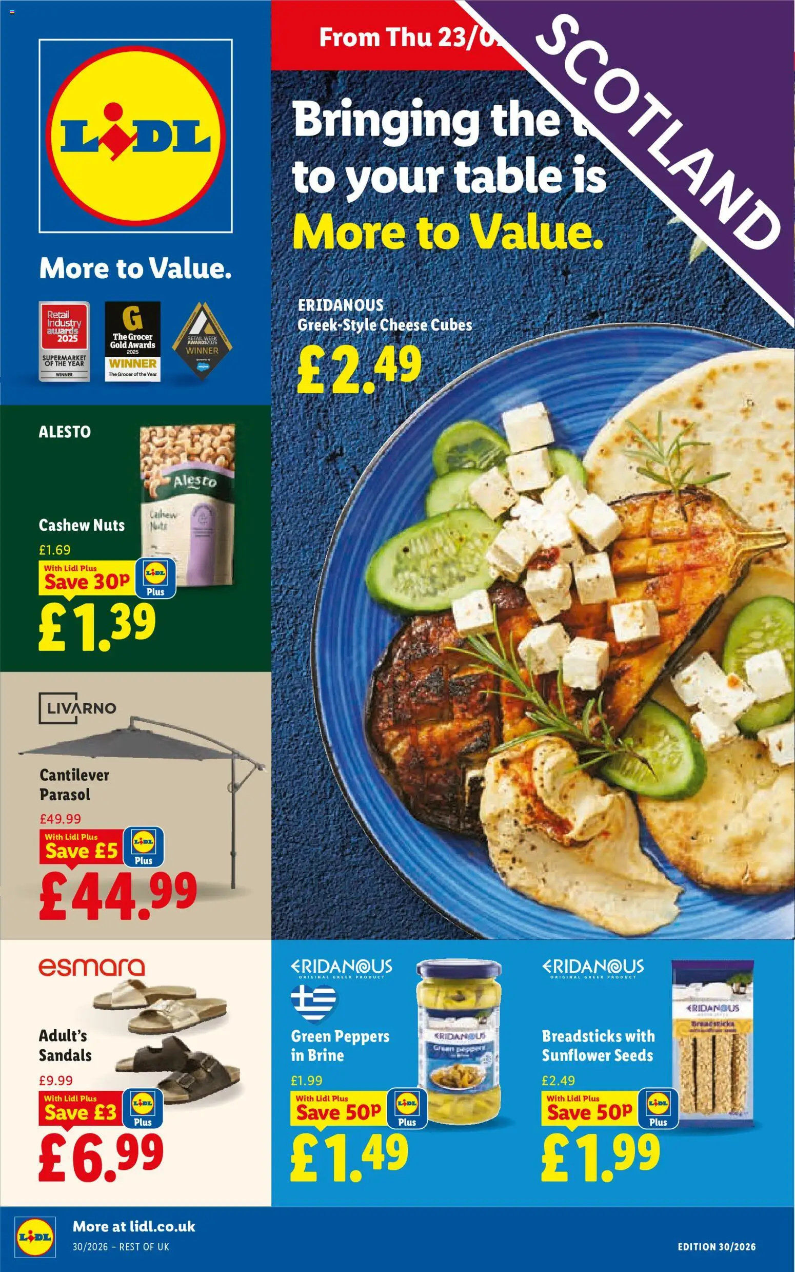 Weekly offers Lidl Scotland (23/07/2026 - 29/07/2026) catalogue cover