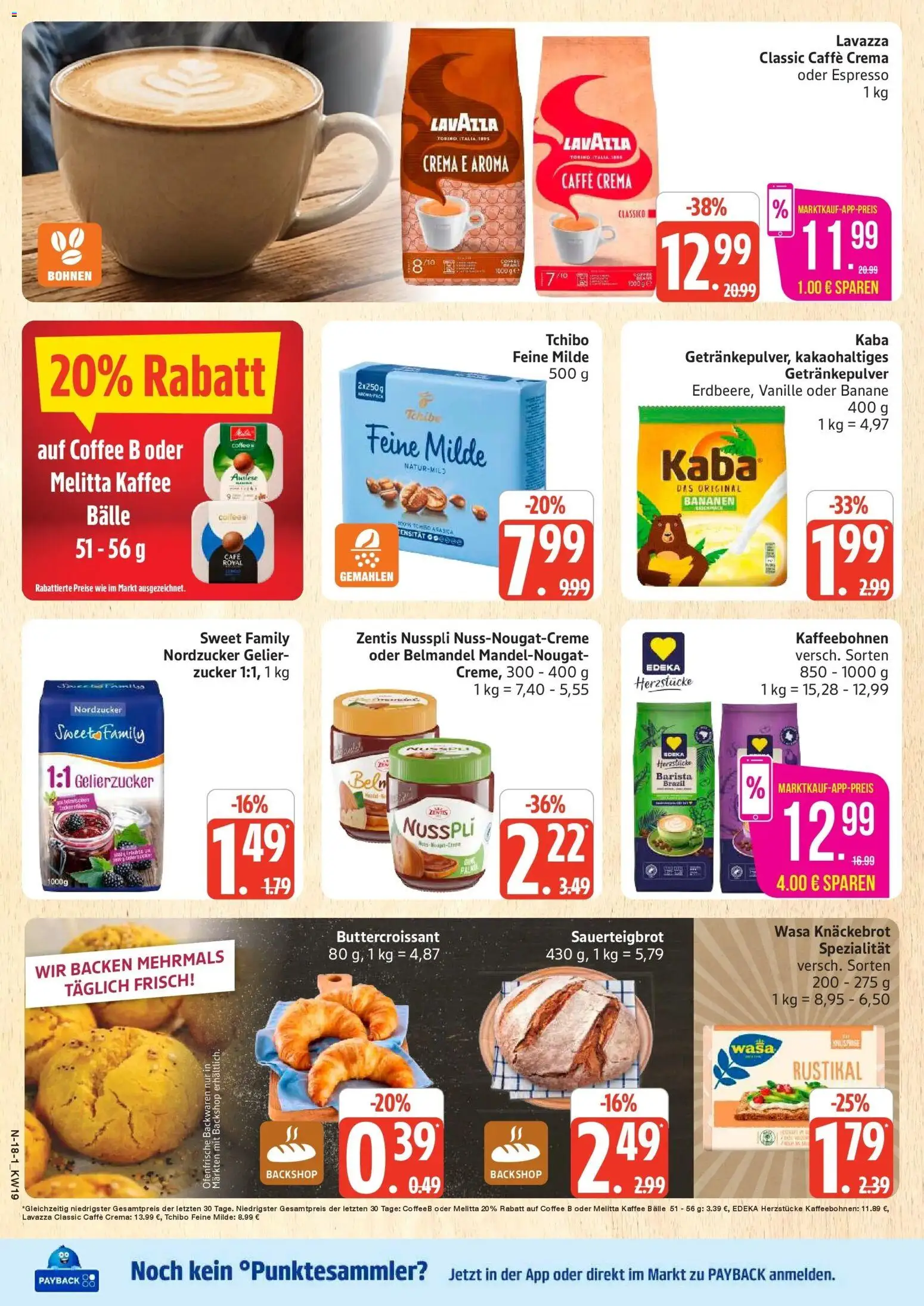 Marktkauf Prospekt Cuxhaven	 – gültig ab 04.05.2026 | Seite: 18 | Produkte: Kaffee, Ofenfrische, Wasa knackebrot, Zentis nusspli