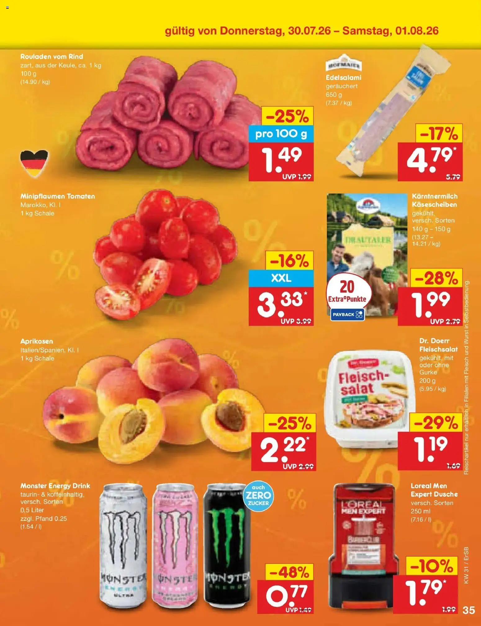 Netto Marken-Discount Prospekt Naumburg – gültig ab 27.07.2026 | Seite: 52 | Produkte: Dusche, Zucker, Wurst, Salat