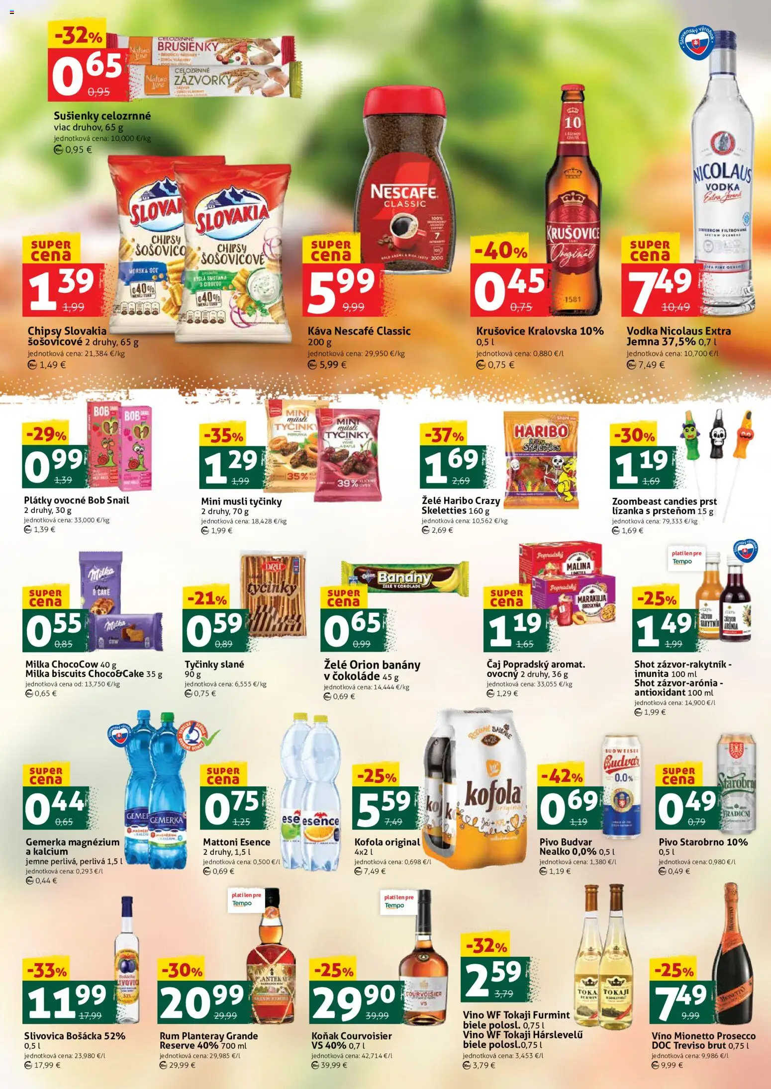 Nové COOP Jednota akcie – leták je platný od 23.10.2026 | Strana: 3 | Produkty: Banány, Budvar, Vodka, Rum