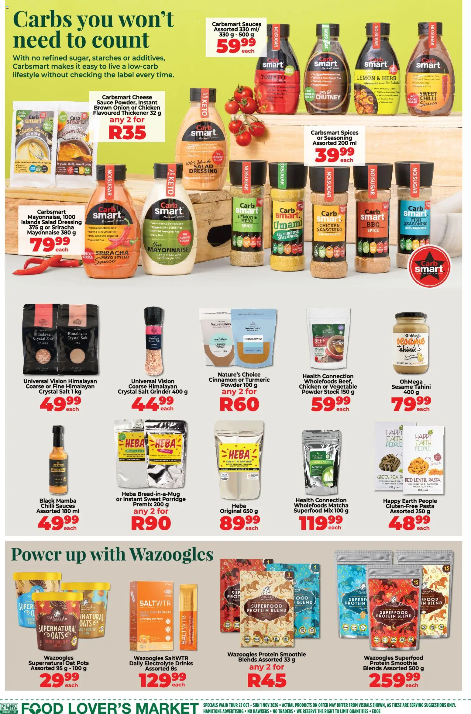 New Food Lover's Market catalogue – valid from 22/10/2026 | Page: 4 | Products: Corn, Butter, Chocolate, Spices