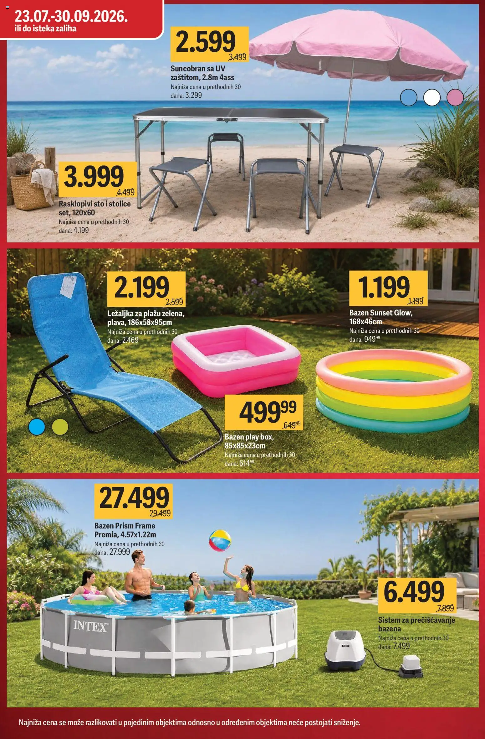 Mega Maxi katalog - važi od 30.07.2026 | Strana: 5 | Proizvode: Ležaljka, Sto, Suncobran