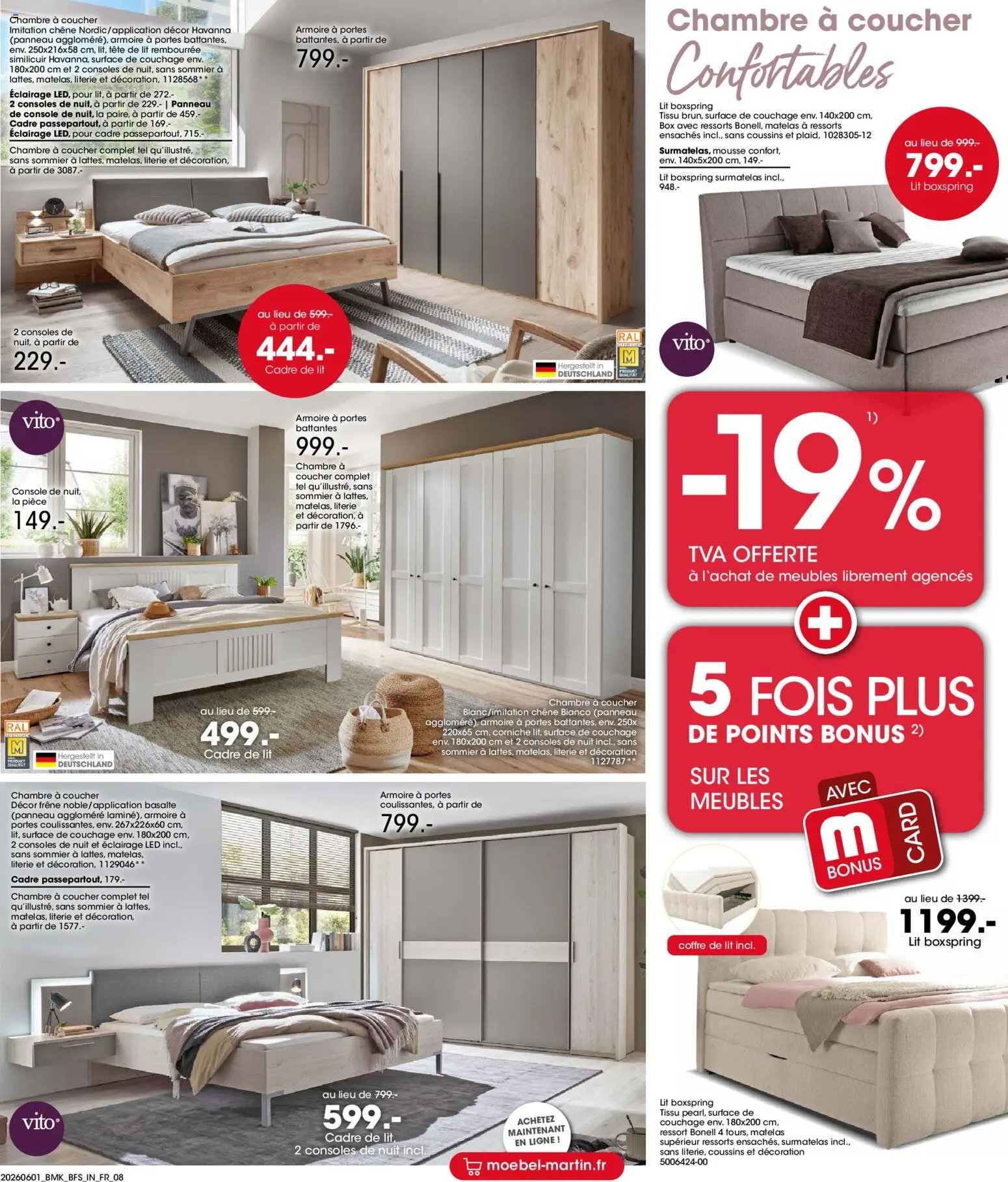 {H1} | Page: 8 | Produits: Surmatelas, Mousse, Sommier, Portes