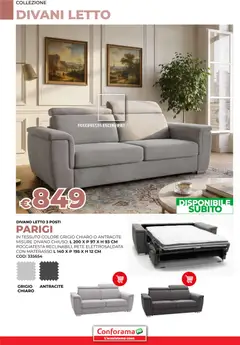 Anteprima del volantino Conforama Divani catalogo valido a partire dal 11/02/2026 | Pagina: 16 | Prodotti: Divano letto, Letto, Materasso, Divano