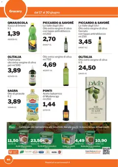 Anteprima del volantino Sogegross volantino valido a partire dal 17.06.2026 | Pagina: 40 | Prodotti: Pesce, Limone, Olio, Olio di girasole
